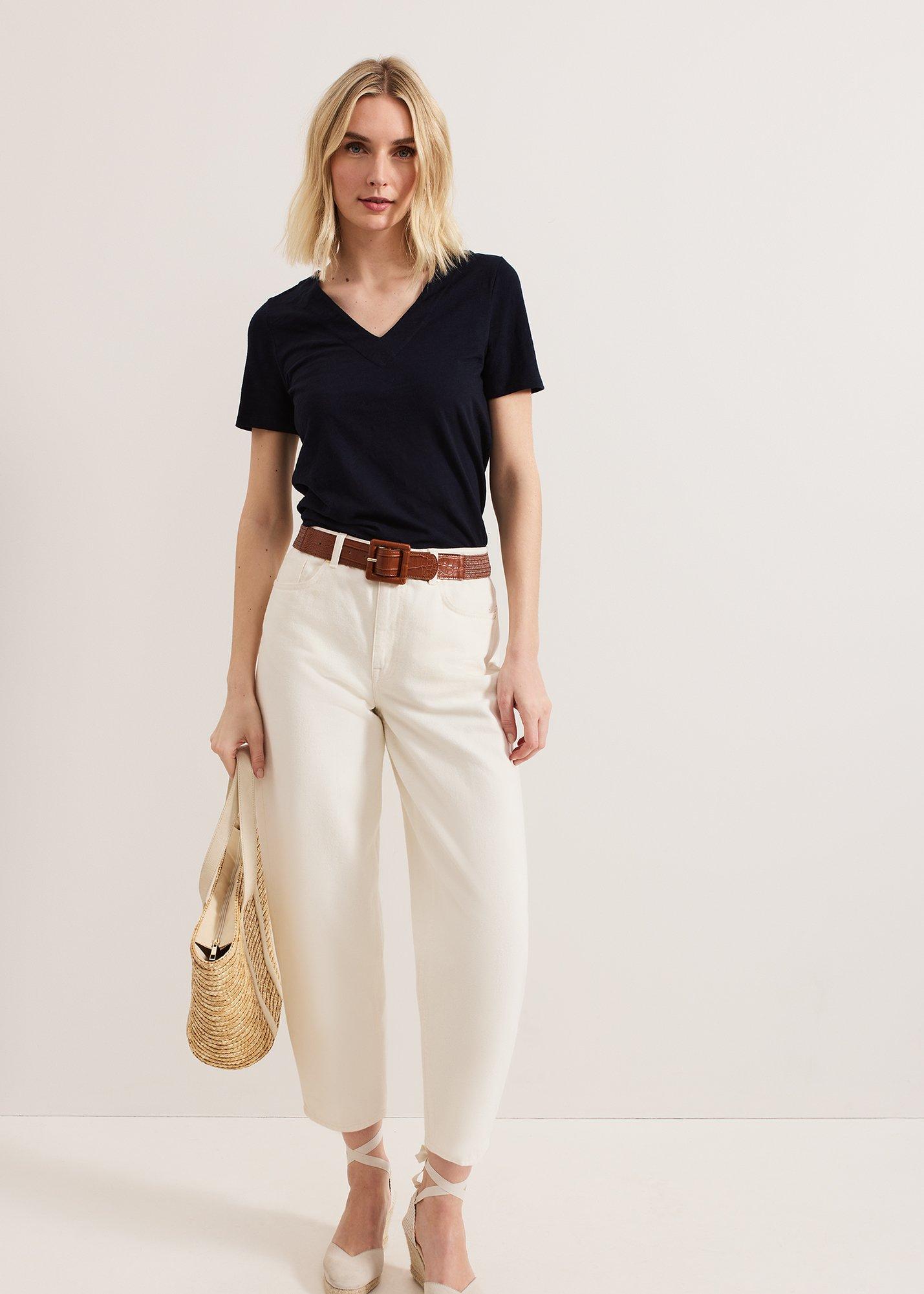 ${product-id}-Elspeth V Neck Top-Navy-${view-type}