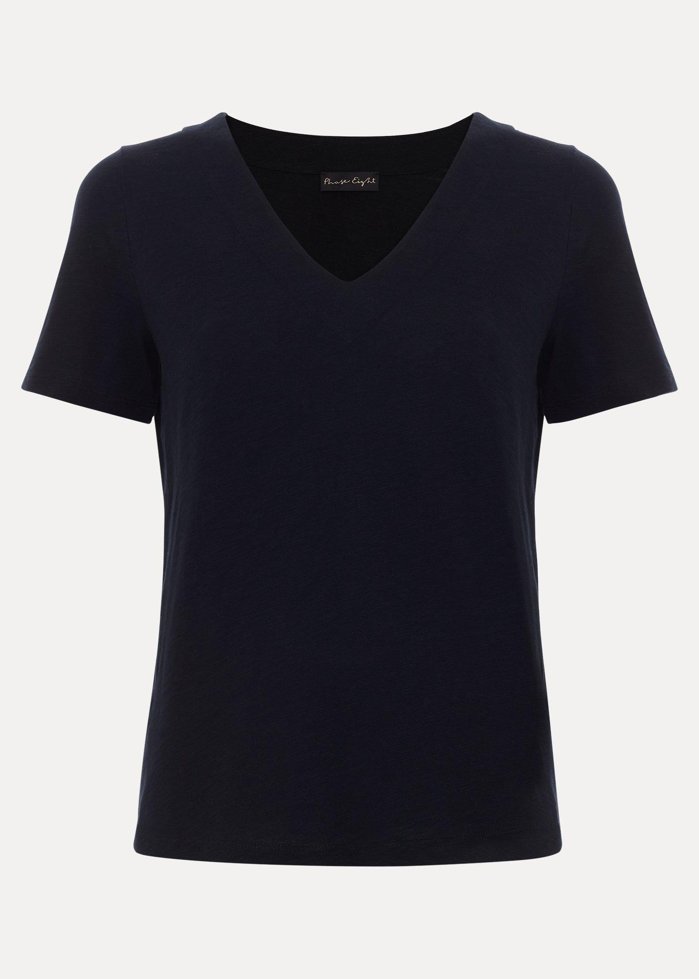${product-id}-Elspeth V Neck Top-Navy-${view-type}