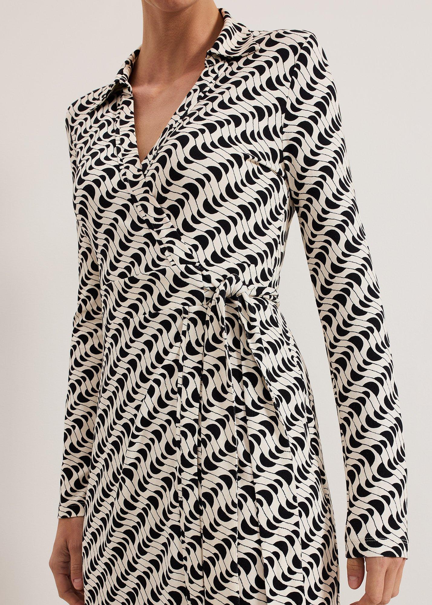 ${product-id}-Gina Geo Wrap Dress-Navy/Ivory-${view-type}
