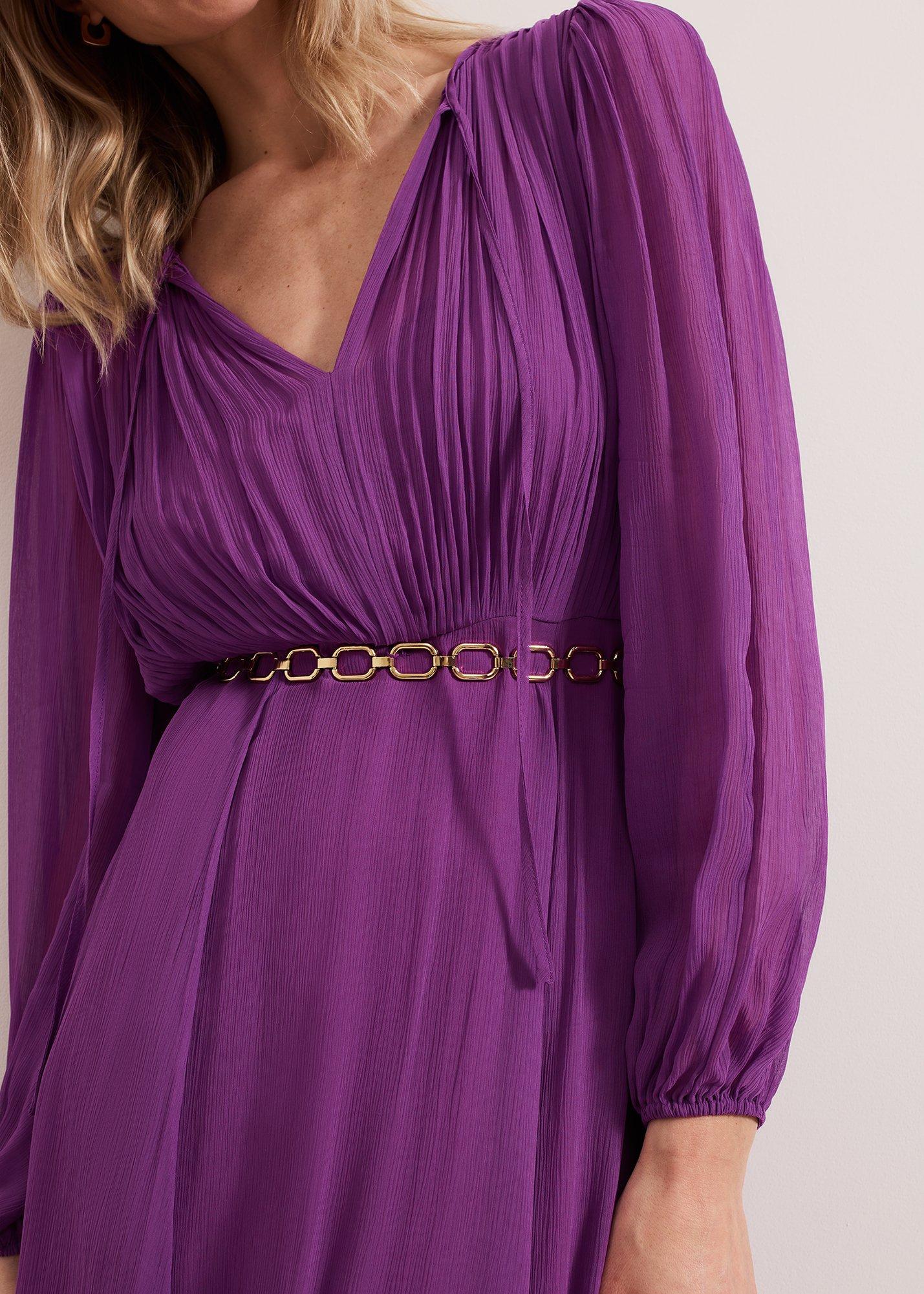 ${product-id}-Amal Pleated Dress-Purple-${view-type}