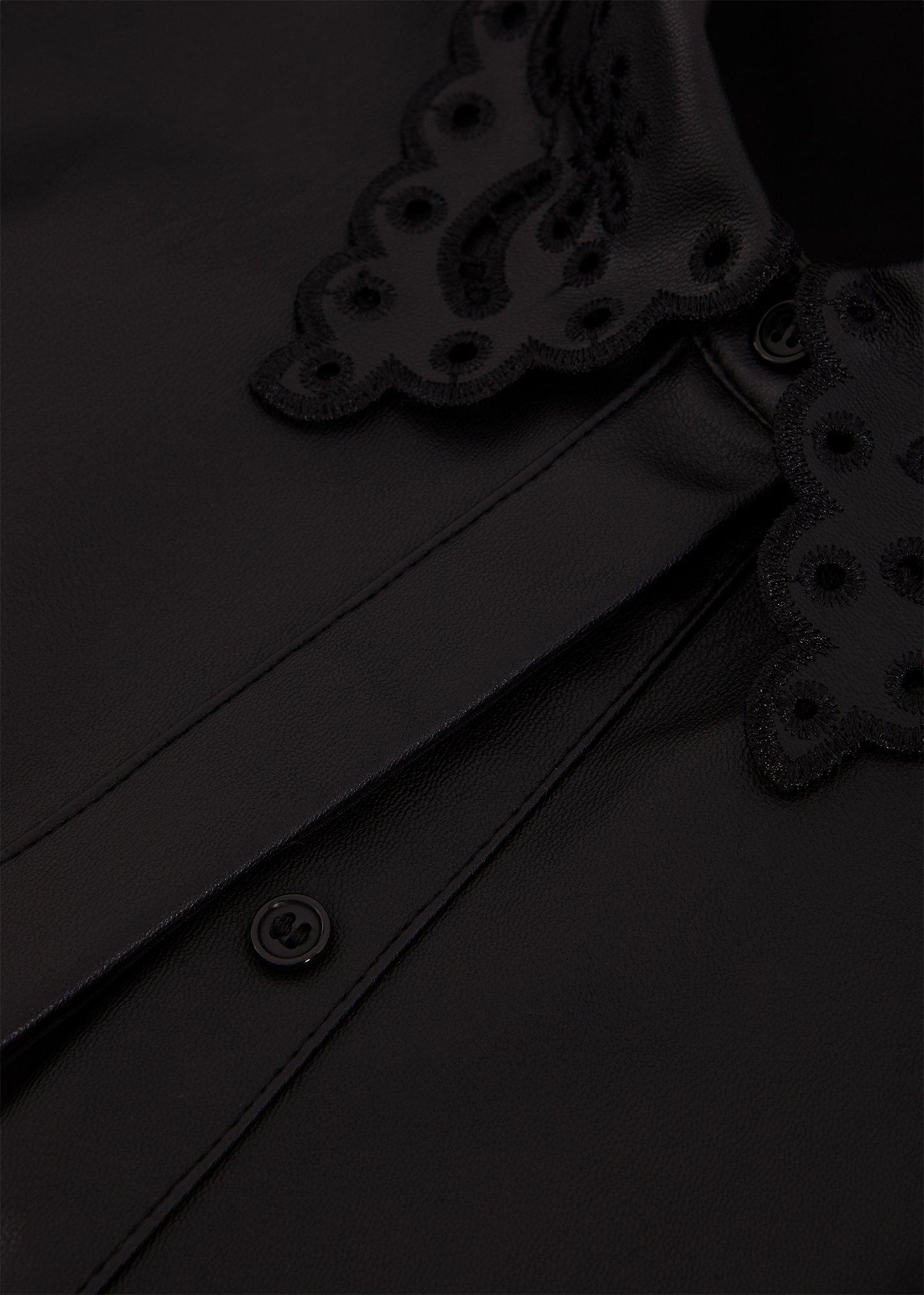 ${product-id}-Cutwork Pu Dress-Black-${view-type}