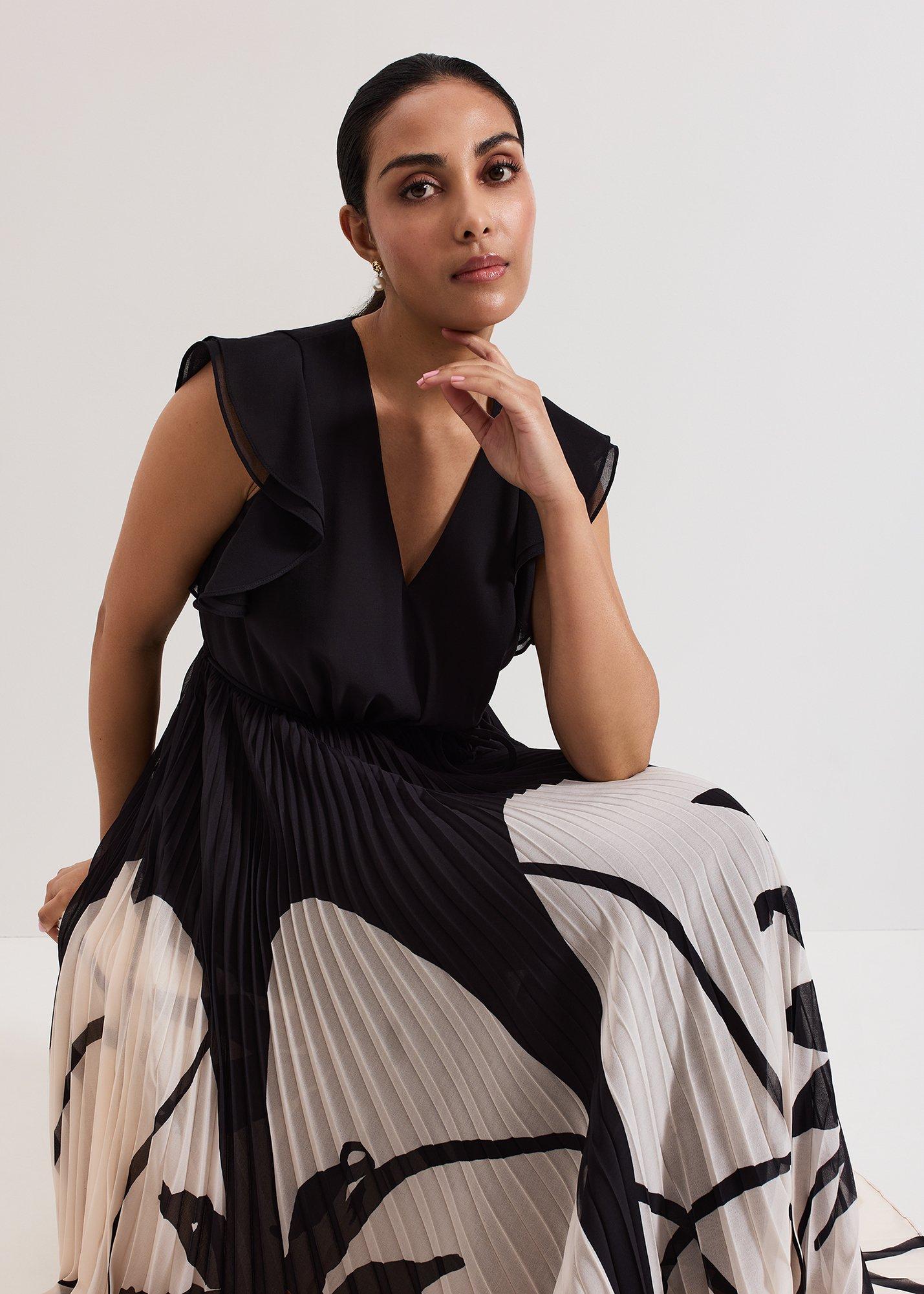 ${product-id}-Petite Uma Dress-Black Multi-${view-type}