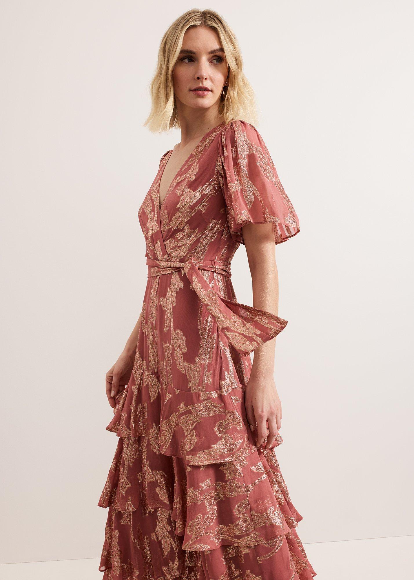 Elanie Shimmer Maxi Dress
