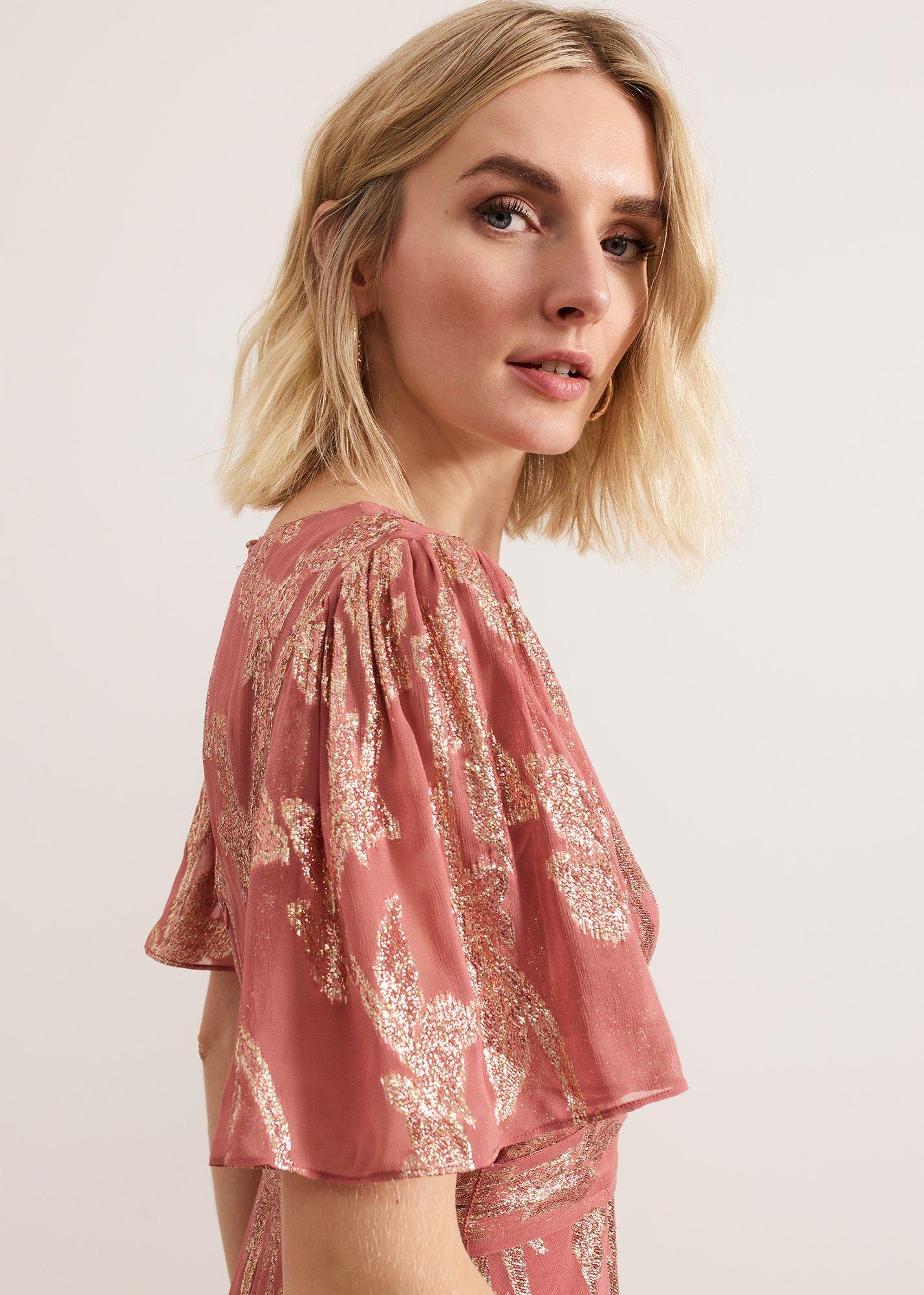 Elanie Shimmer Maxi Dress