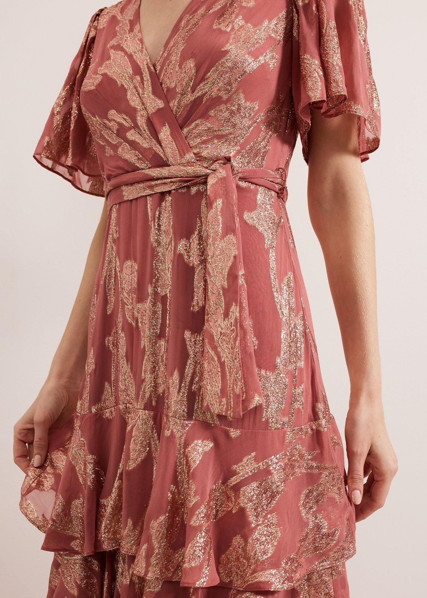 Elanie Shimmer Maxi Dress