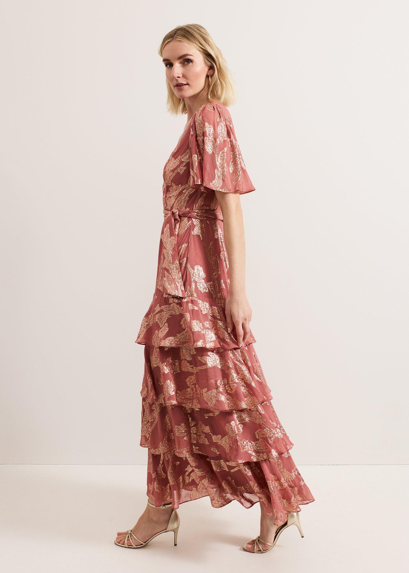 Elanie Shimmer Maxi Dress