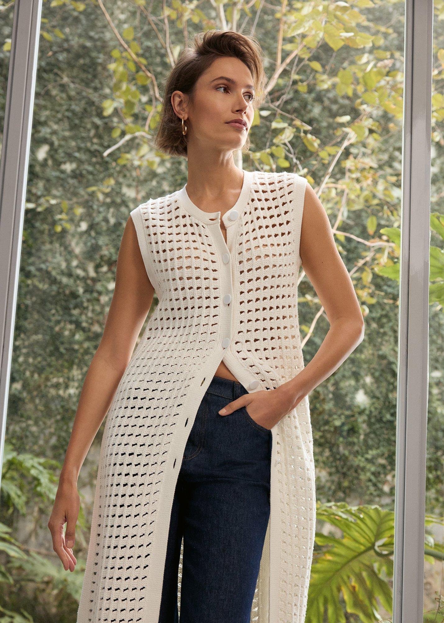 Polly Crochet Cardi Outfit