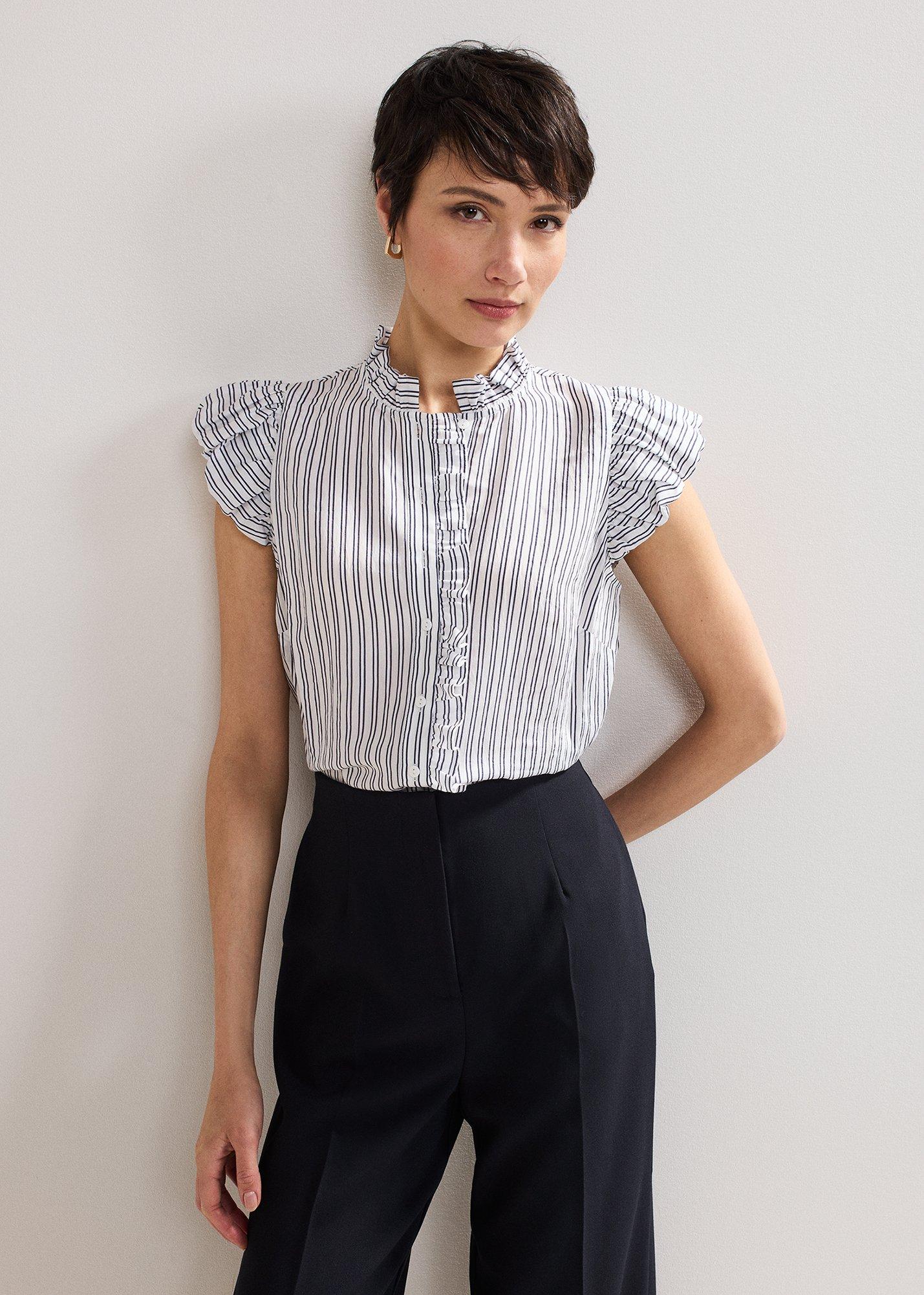 ${product-id}-Ariana Stripe Shirt-Navy/Ivory-${view-type}