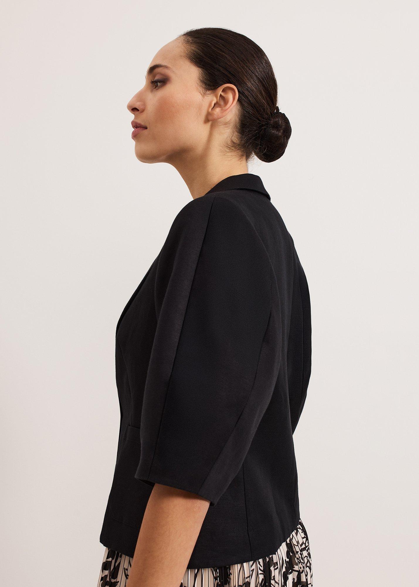 Coniston Linen Blend Puff Sleeve Jacket