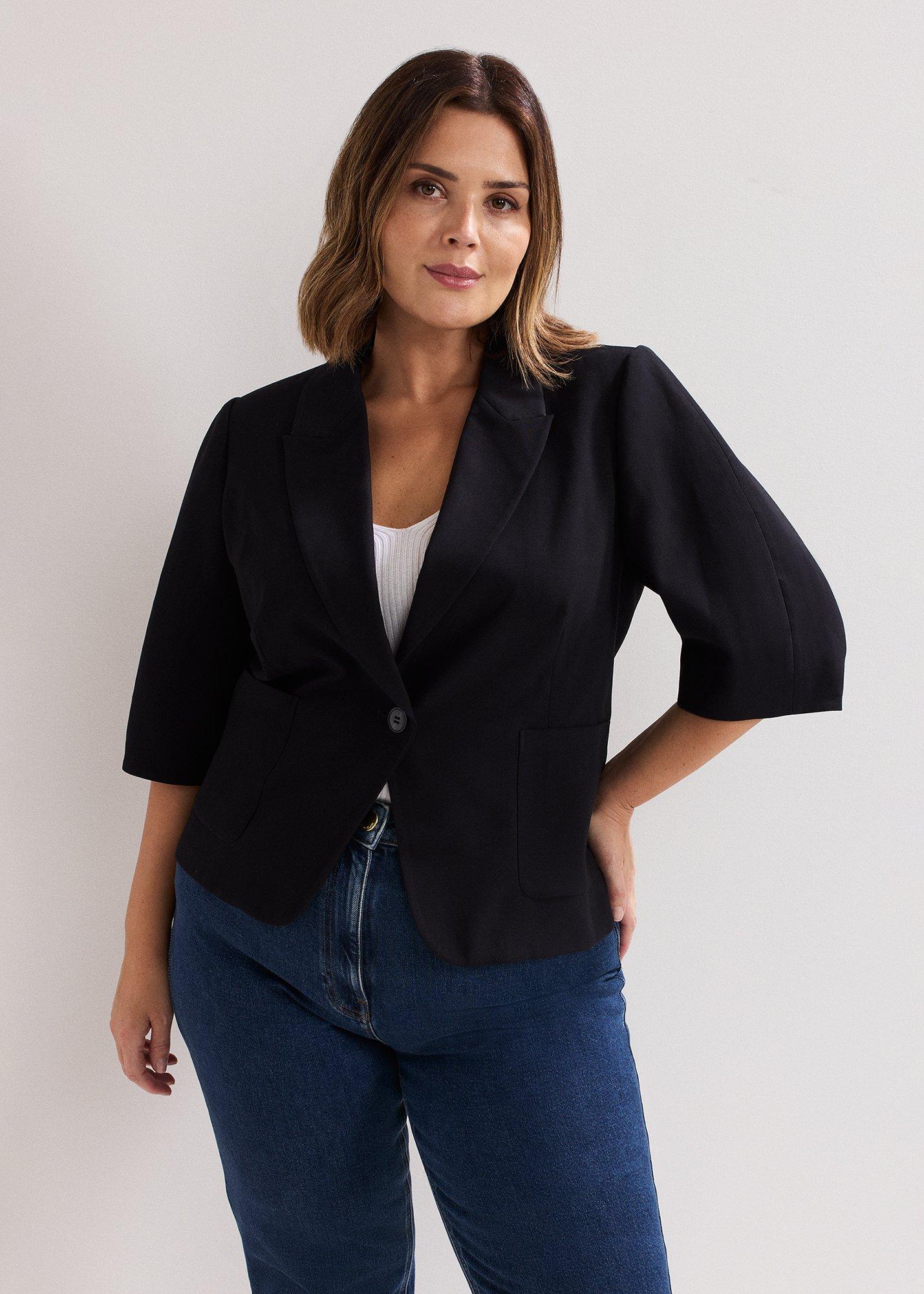 Coniston Linen Blend Puff Sleeve Jacket