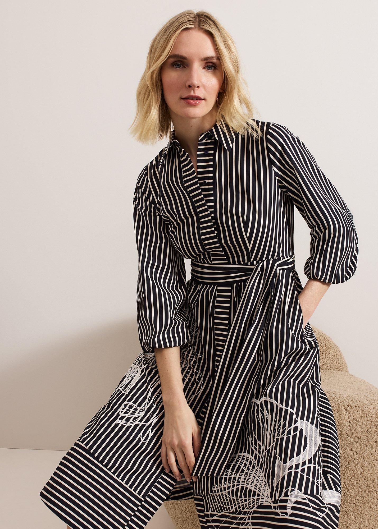 ${product-id}-Corina Stripe Dress-Black-${view-type}