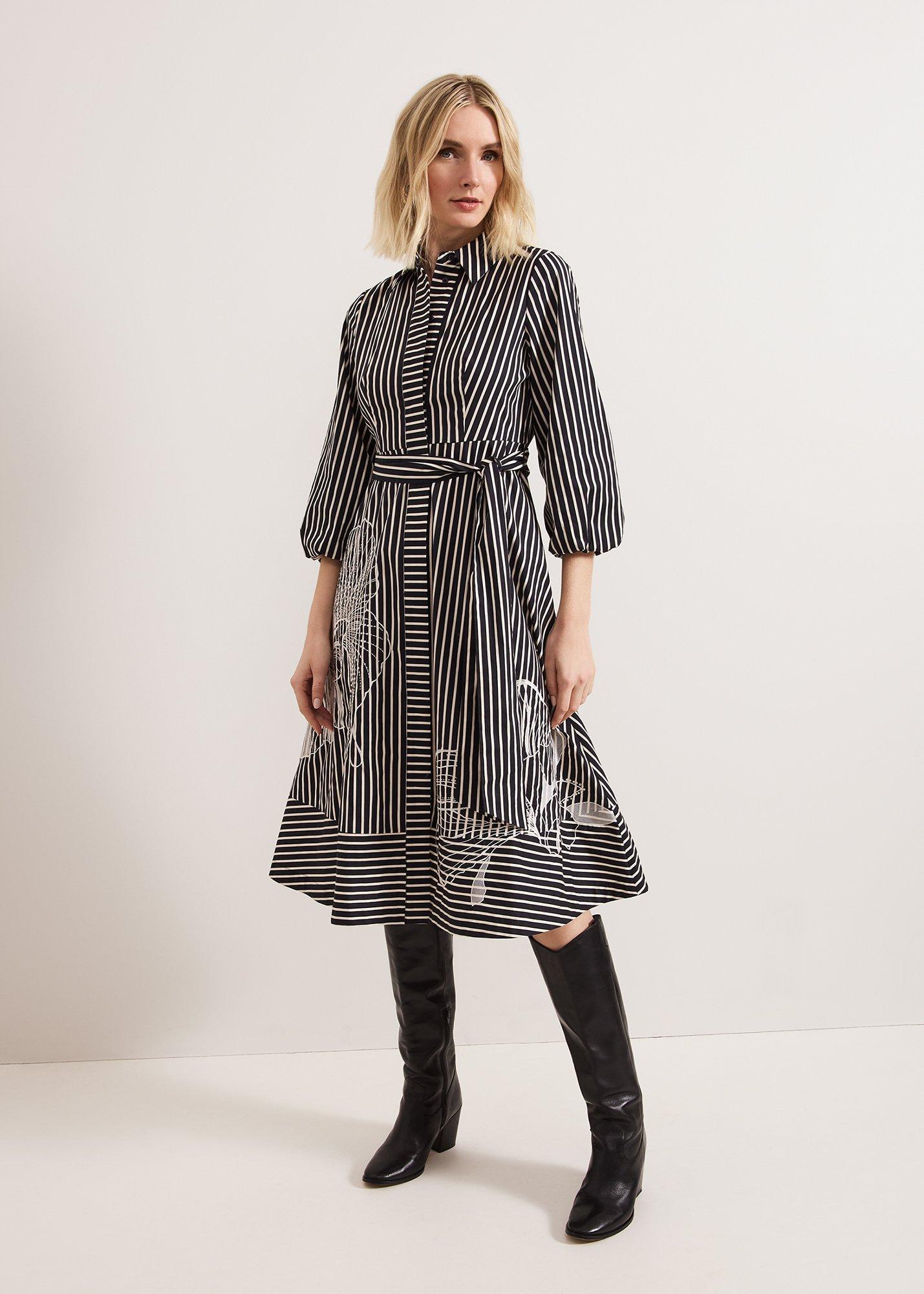 ${product-id}-Corina Stripe Dress-Black-${view-type}