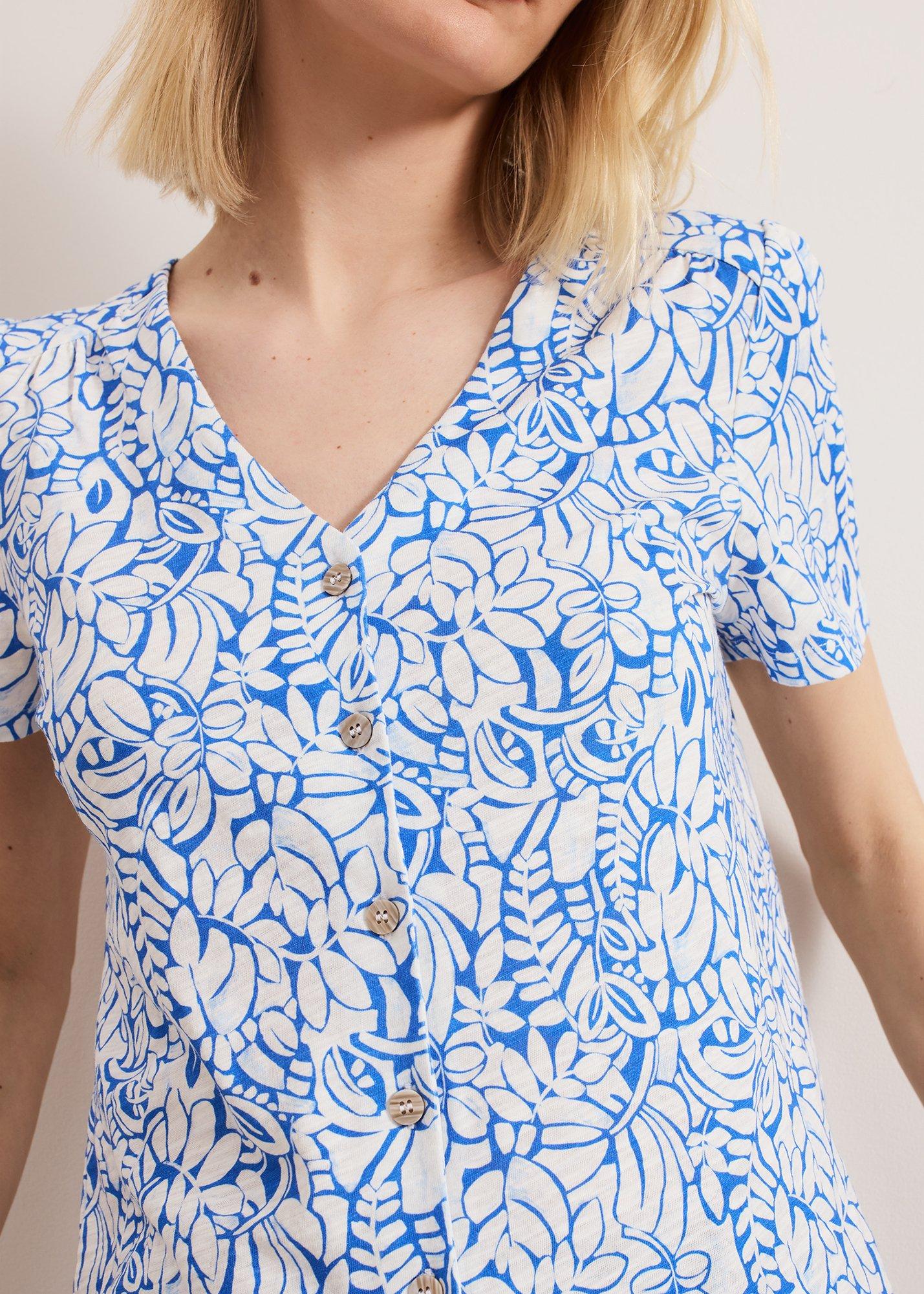Lorenna Tropical Print Top
