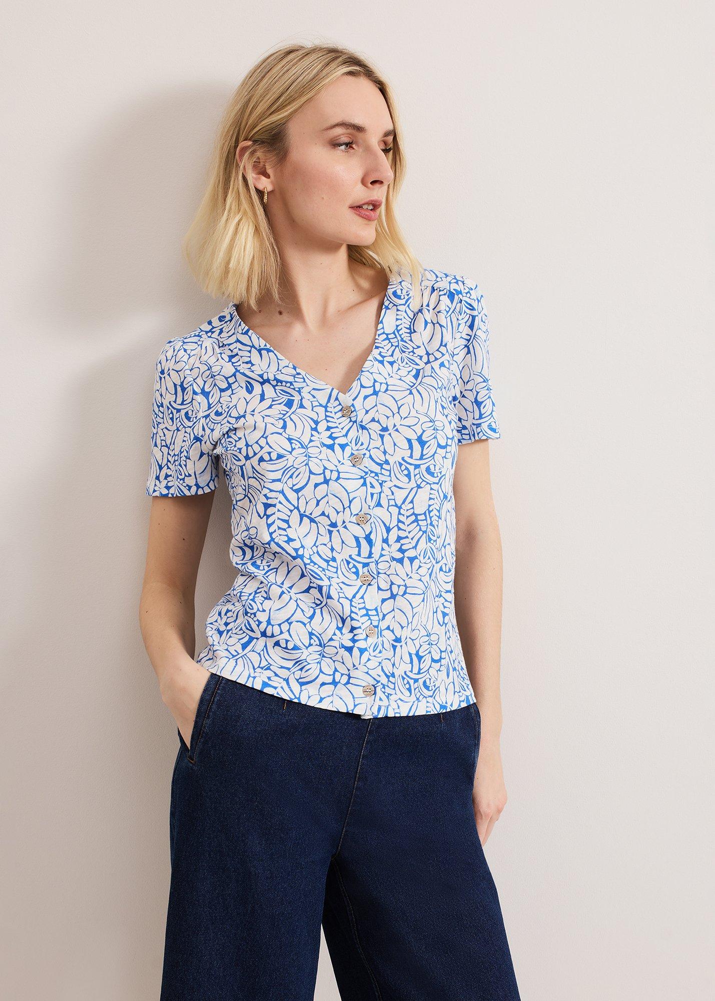 Lorenna Tropical Print Top