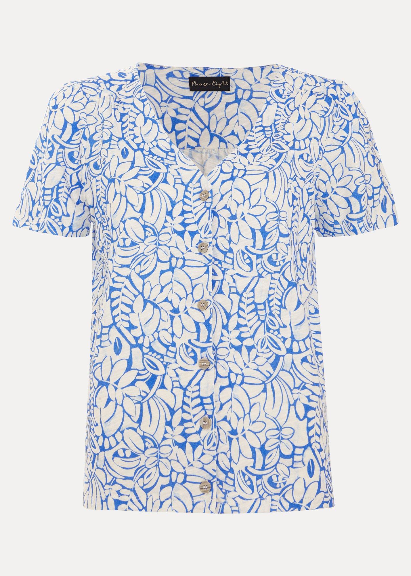 Lorenna Tropical Print Top