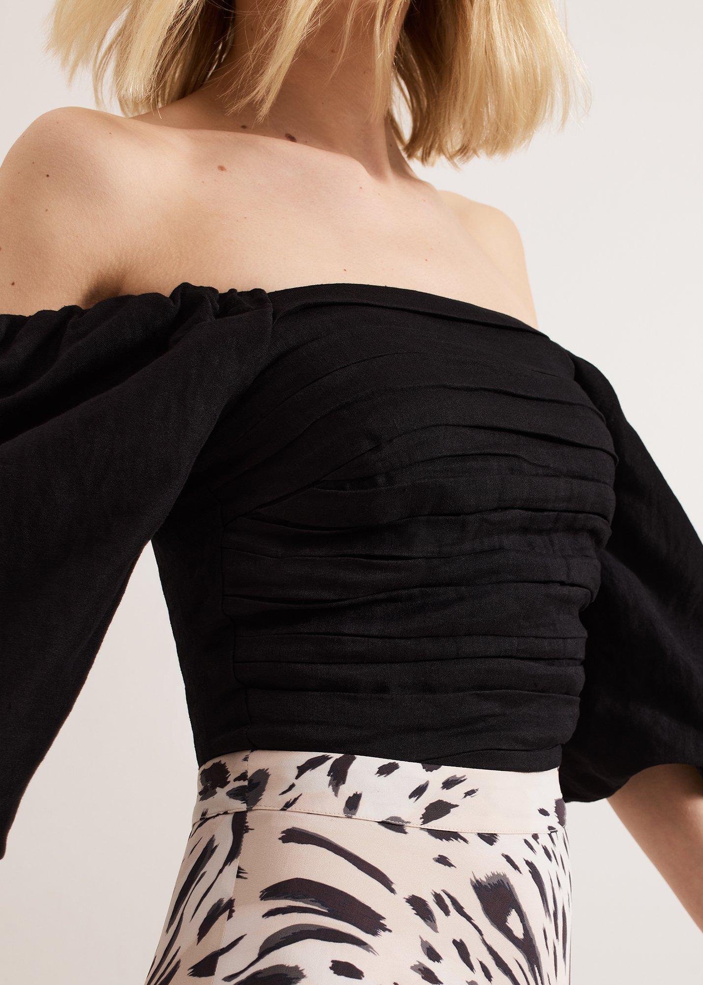 ${product-id}-Asha Linen Blouse-Black-${view-type}