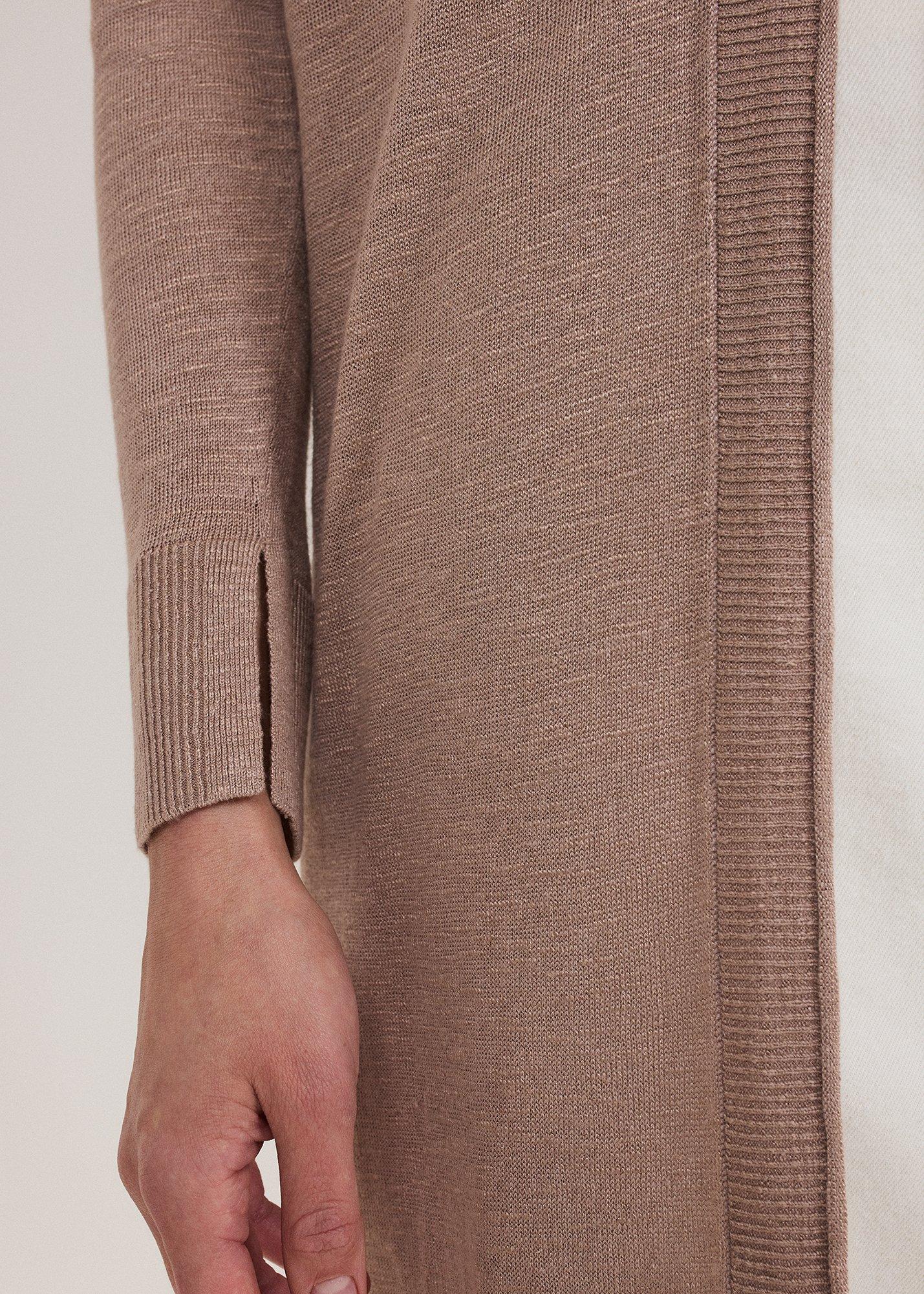 ${product-id}-Tasha Linen Cardigan-Brown-${view-type}