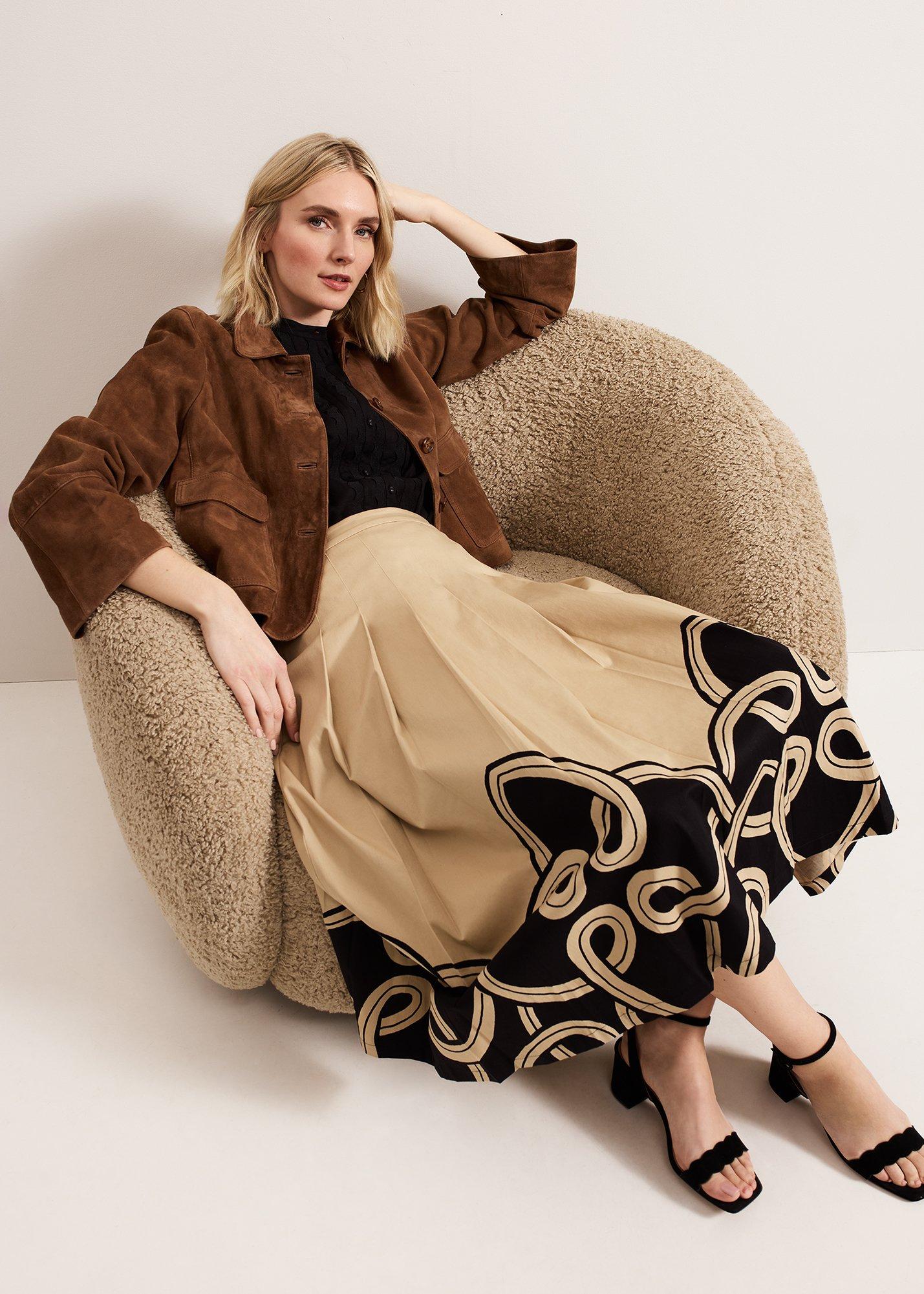 ${product-id}-Sophia Print Skirt-Stone-${view-type}