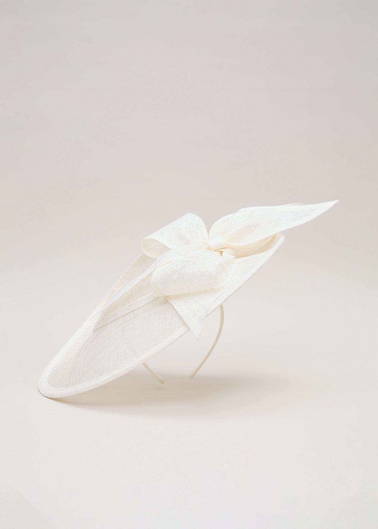 ${product-id}-Bow Disc Fascinator-Ivory-${view-type}