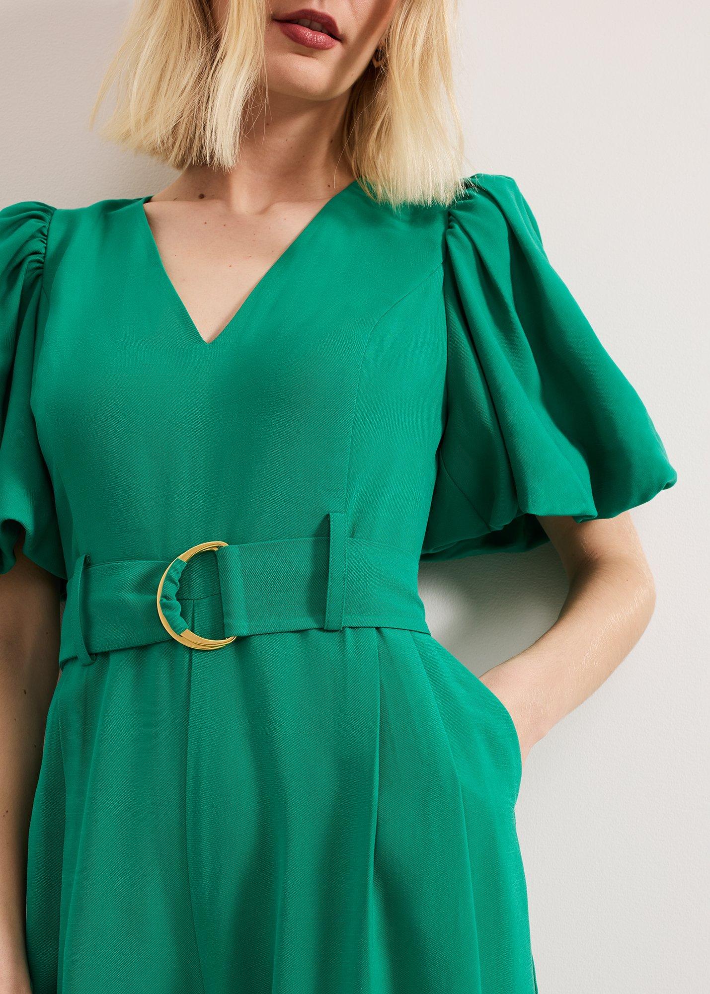 ${product-id}-Margot Puff Jumpsuit-Green-${view-type}