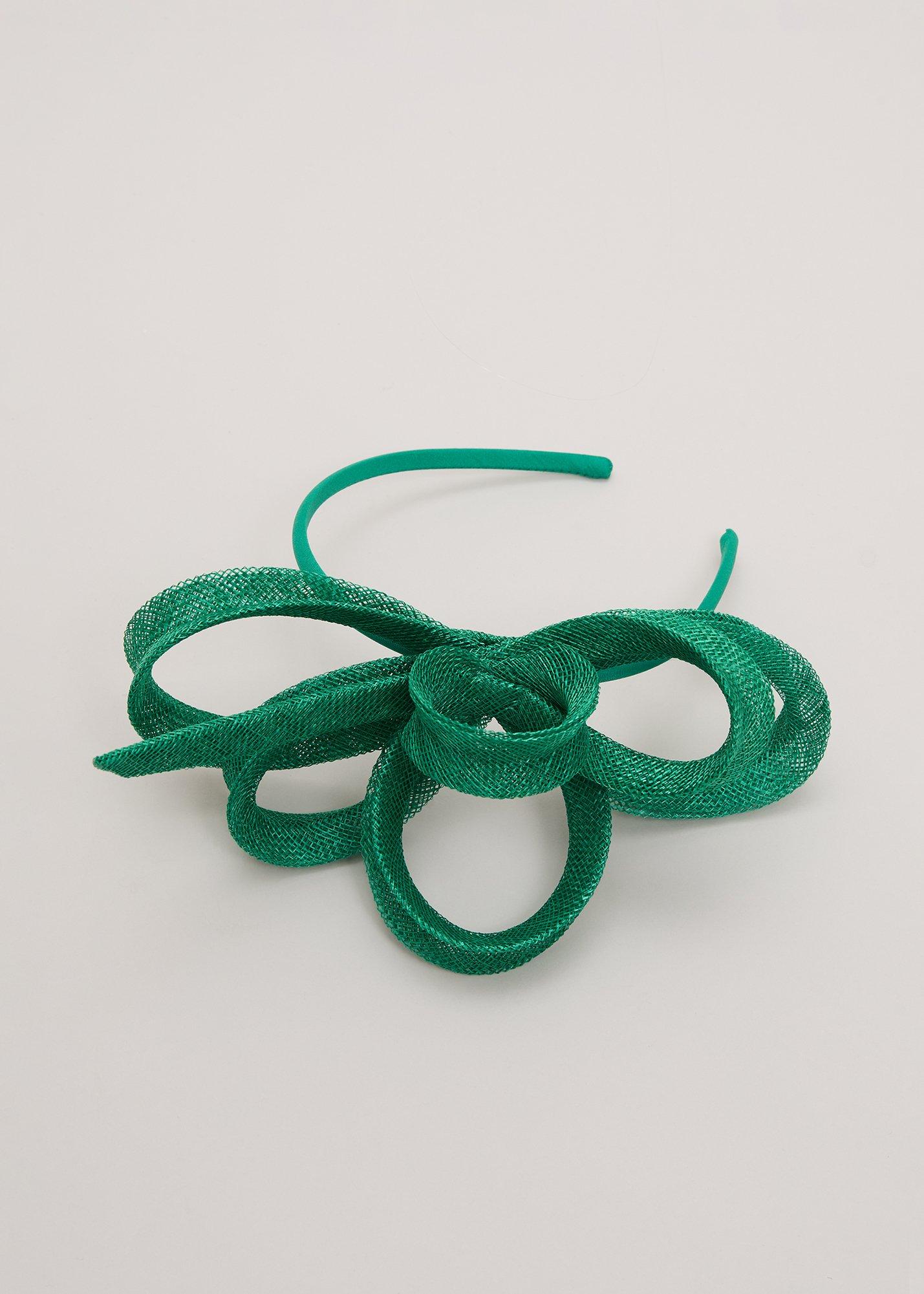 ${product-id}-Pleat Bow Headband-Green-${view-type}