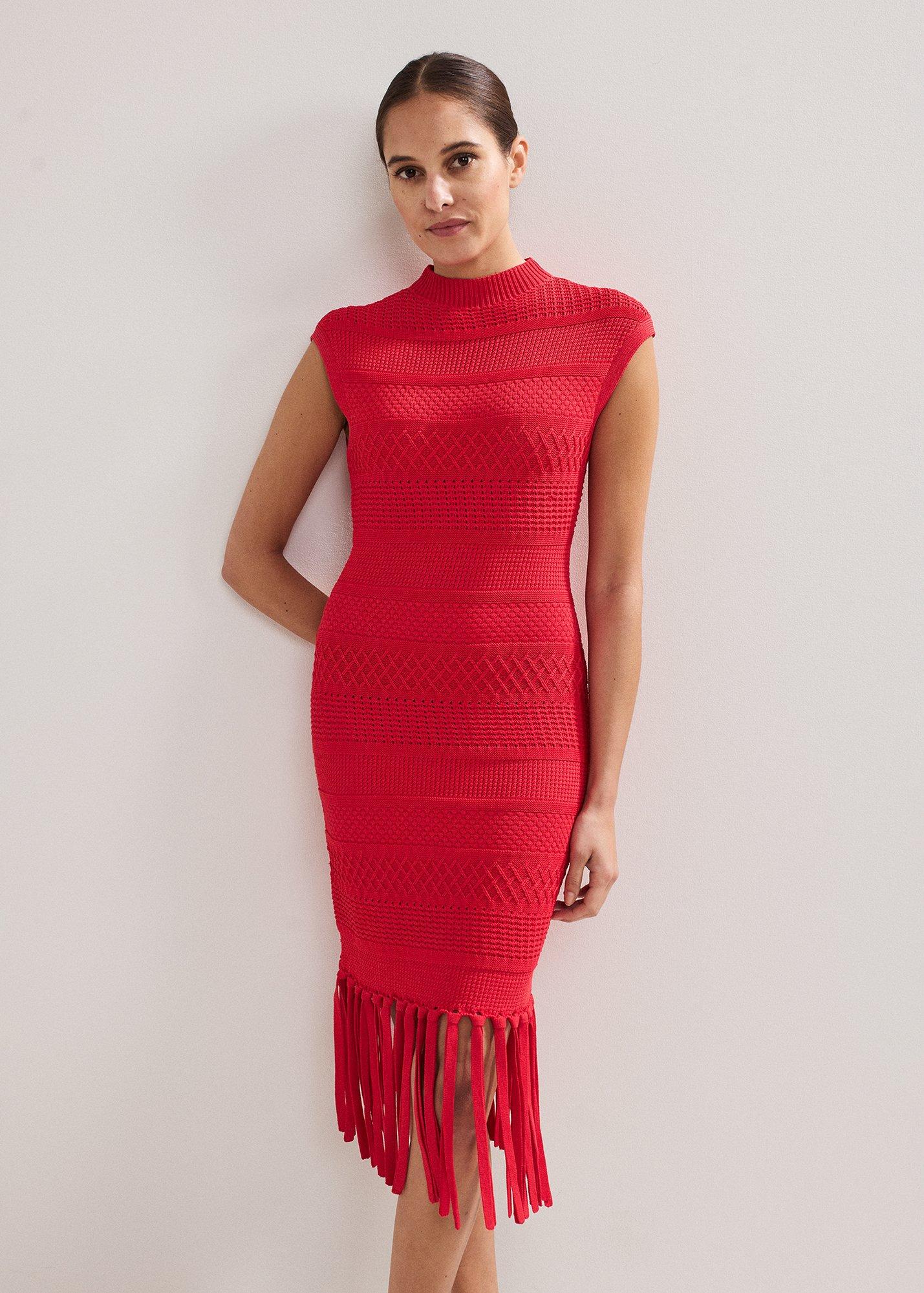 ${product-id}-Tazmin Tassel Dress-Red-${view-type}