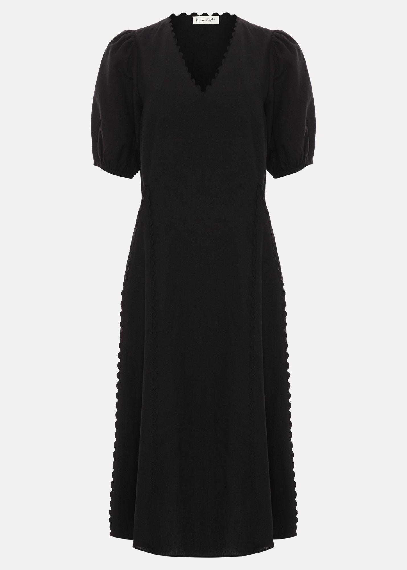 ${product-id}-Milly Linen Dress-Black-${view-type}