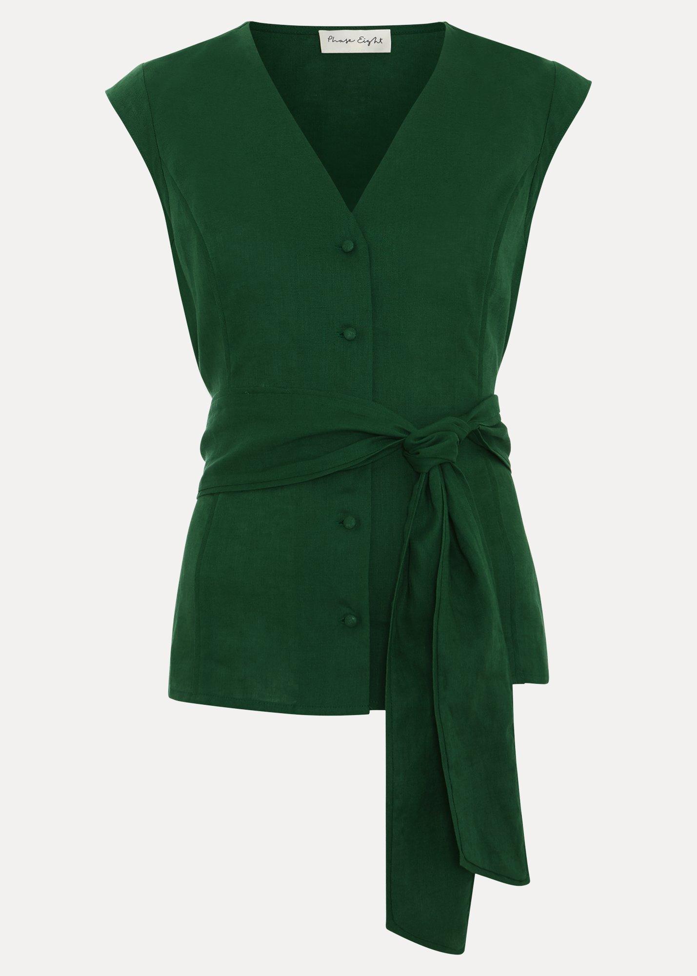 ${product-id}-Mariana Linen Top-Green-${view-type}