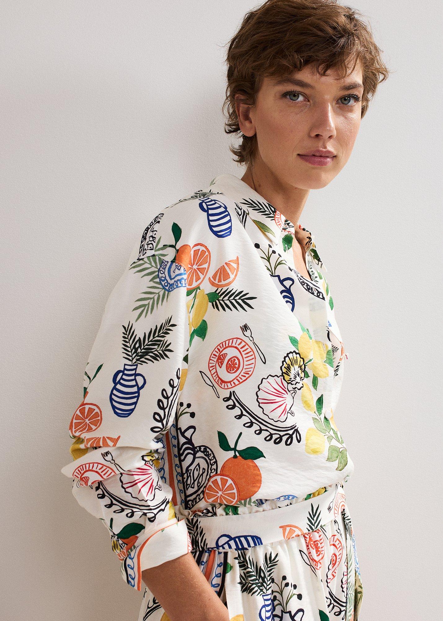 Zeliha Print Shirt