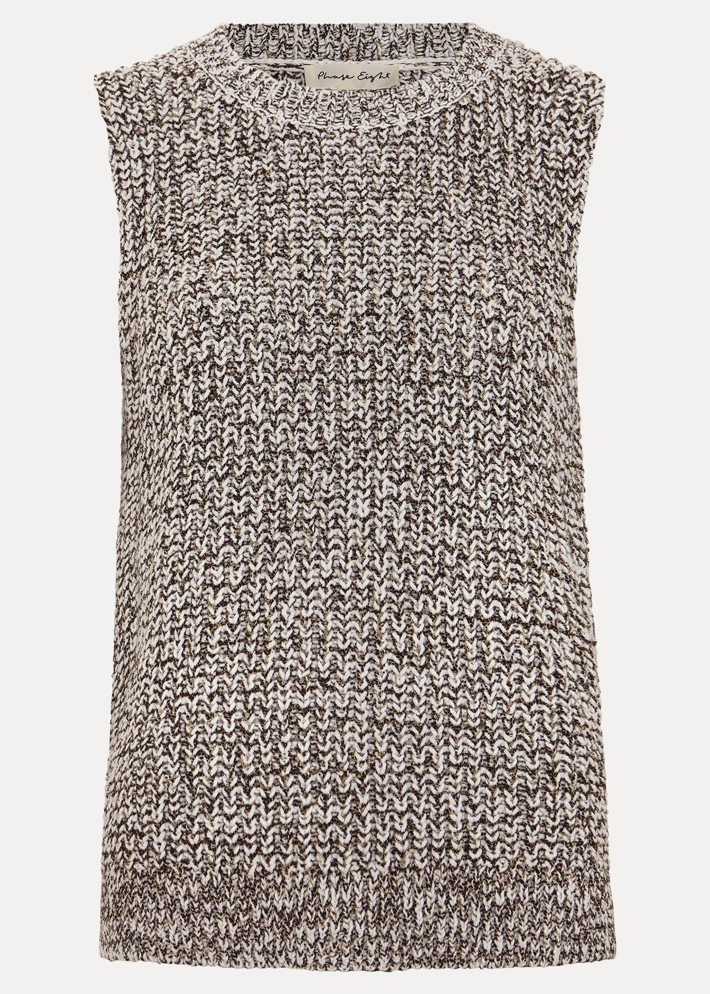 ${product-id}-Lorelle Knit Tank-Black/Ivory-${view-type}