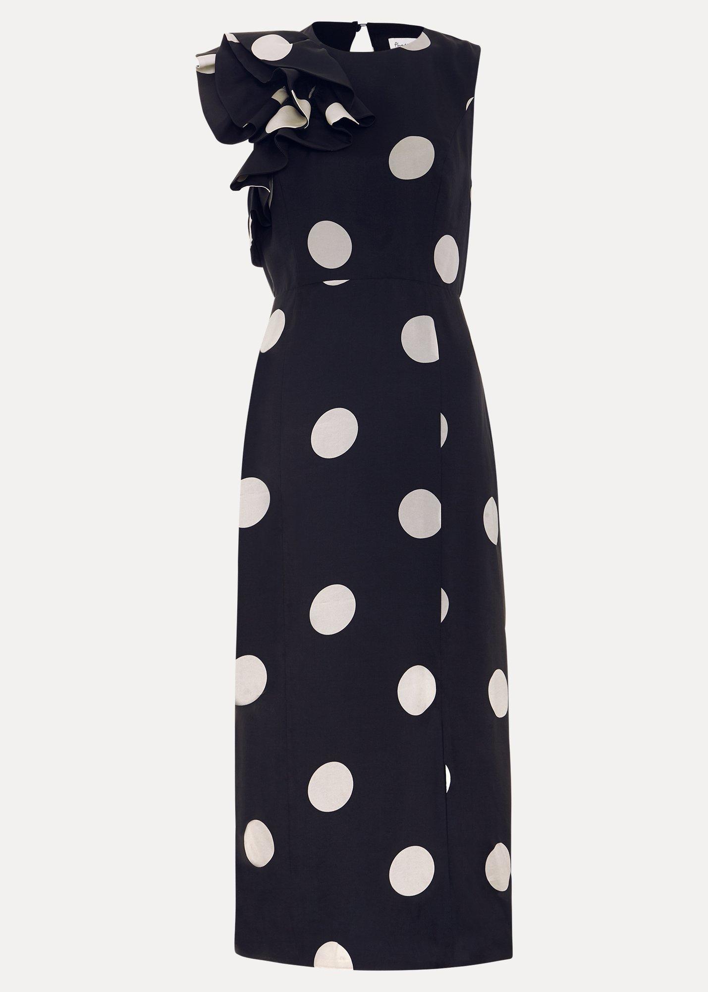 ${product-id}-Joslyne Spot Dress-Black/Ivory-${view-type}