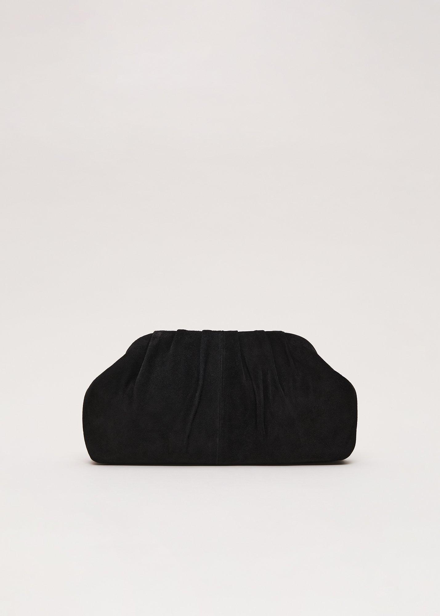 Suede Clutch Bag