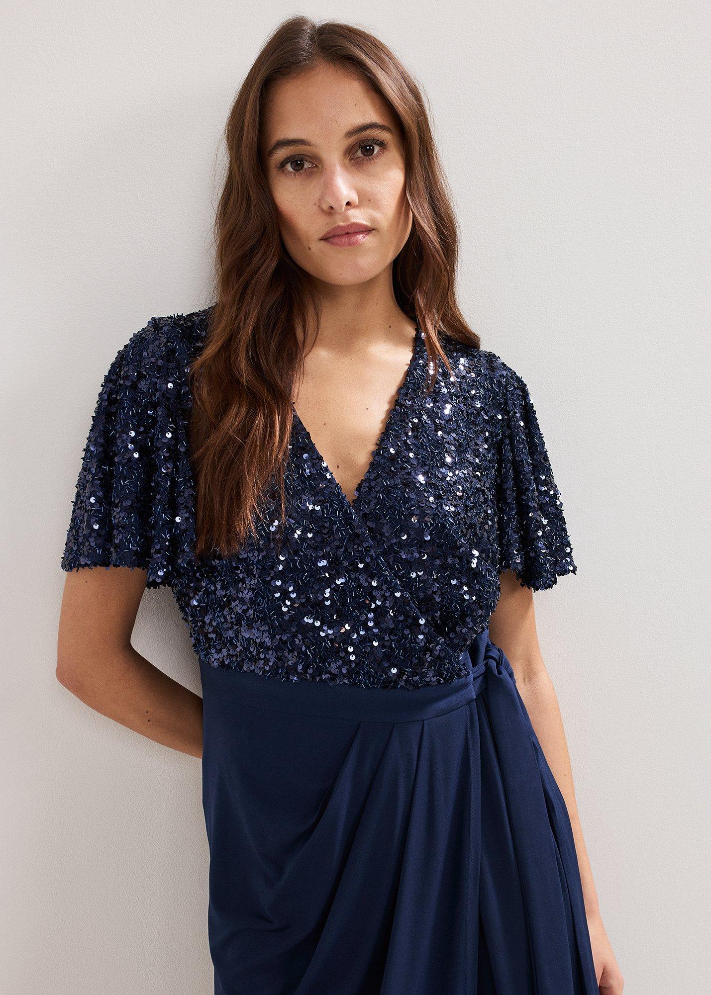 ${product-id}-Janessa Sequin Dress-Navy-${view-type}