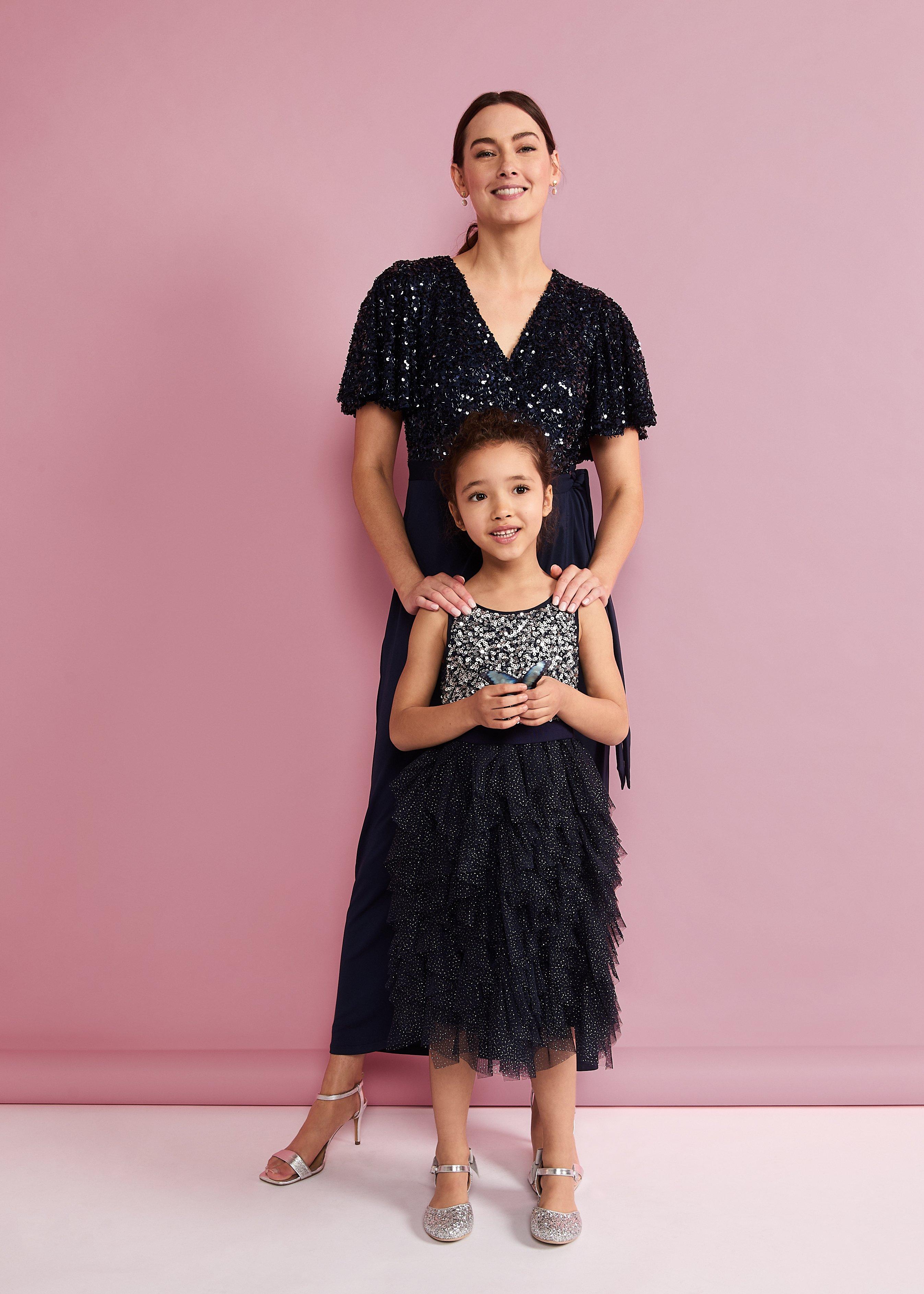 Andrina Sequin Glitter Dress
