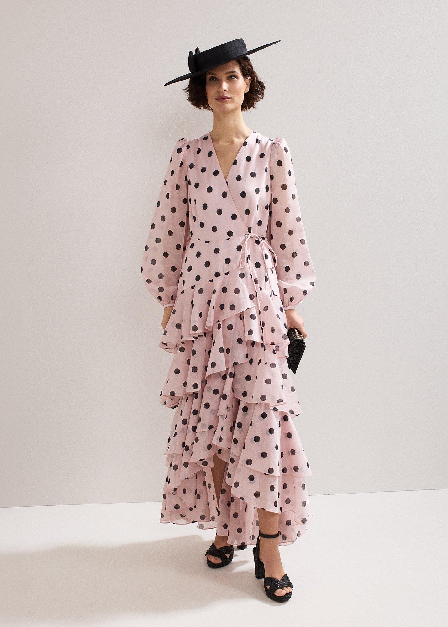 Spot Ruffle Dress