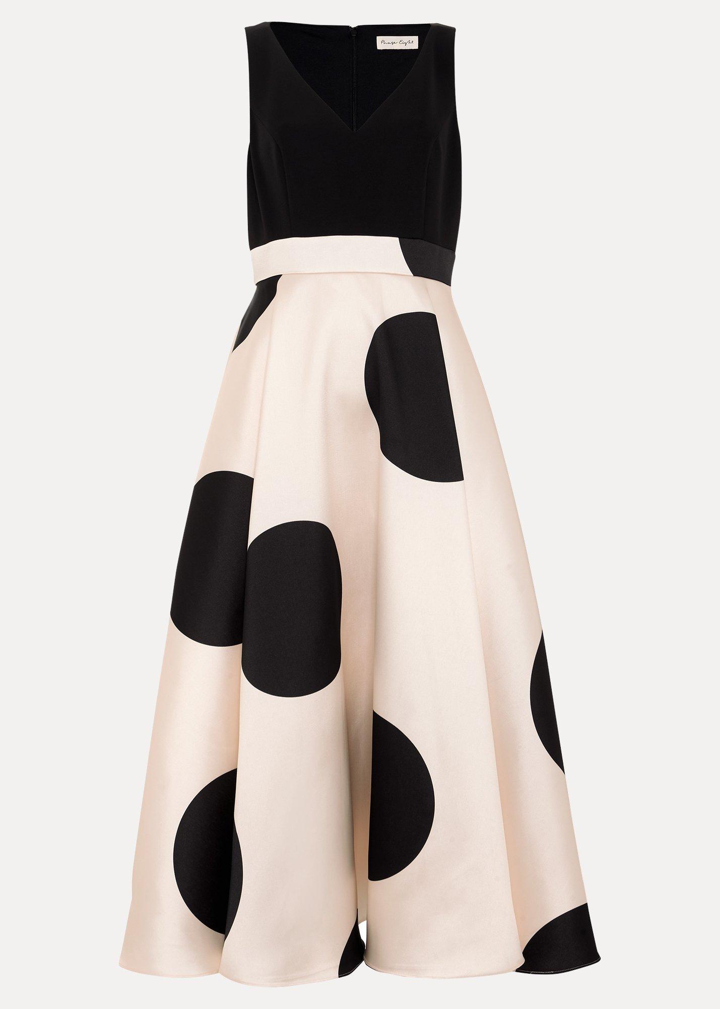 ${product-id}-Delie Spot Dress-Black/Ivory-${view-type}