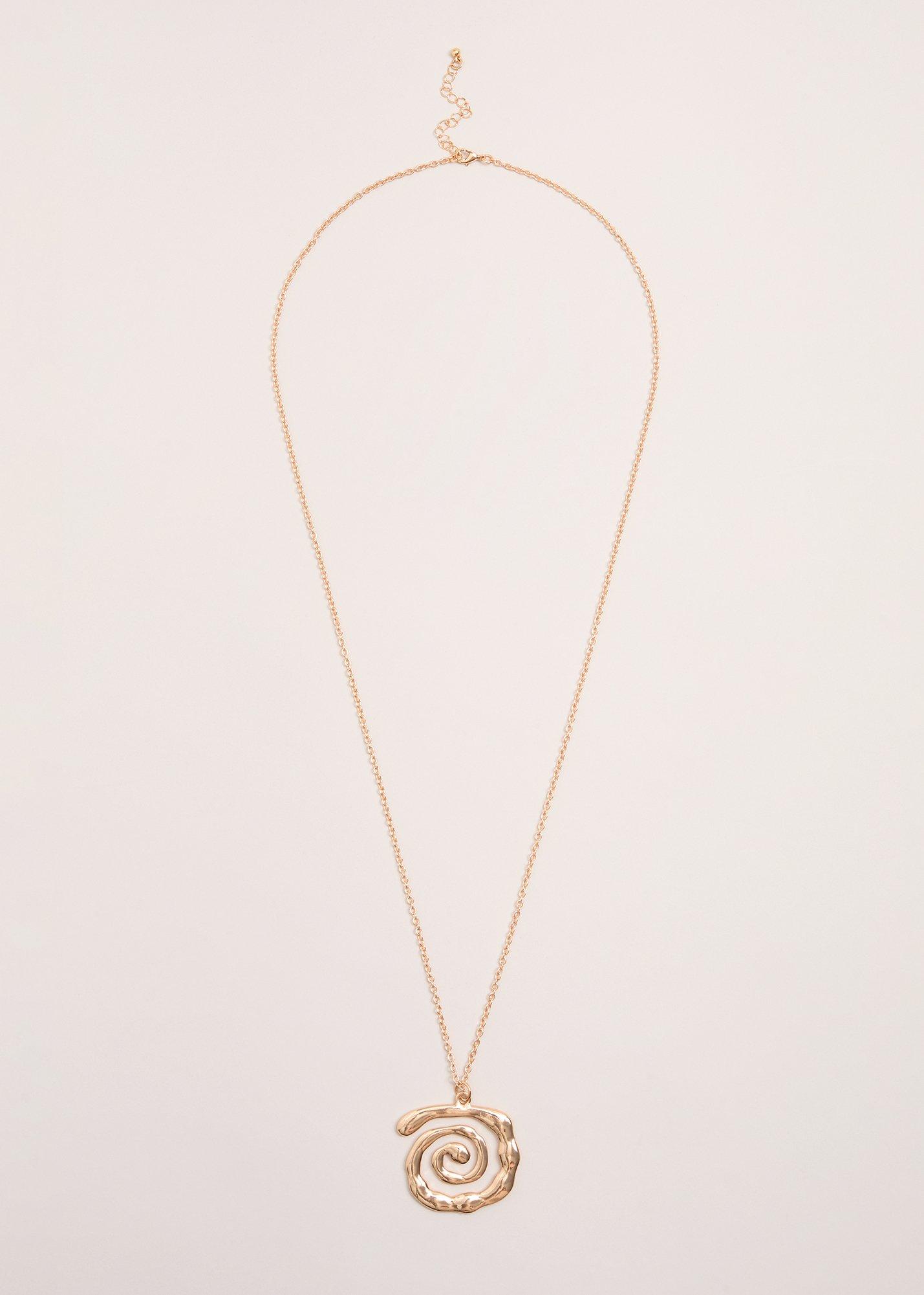 Long Swirl Pendant