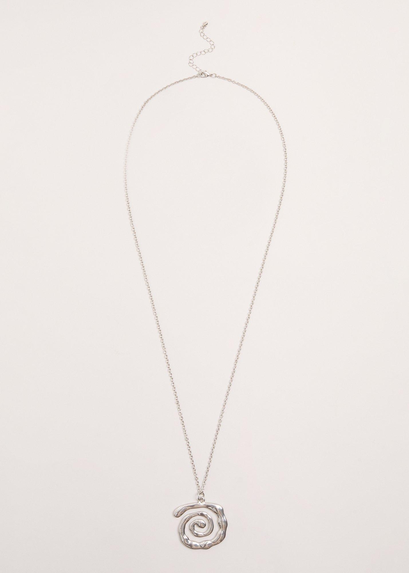 Long Swirl Pendant