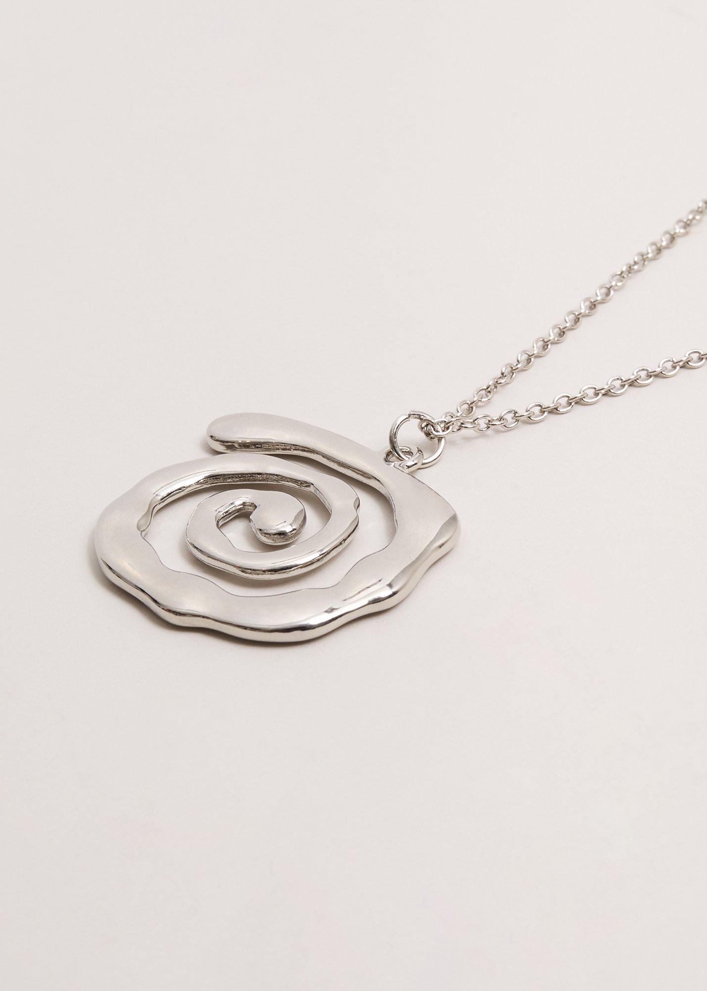 Long Swirl Pendant