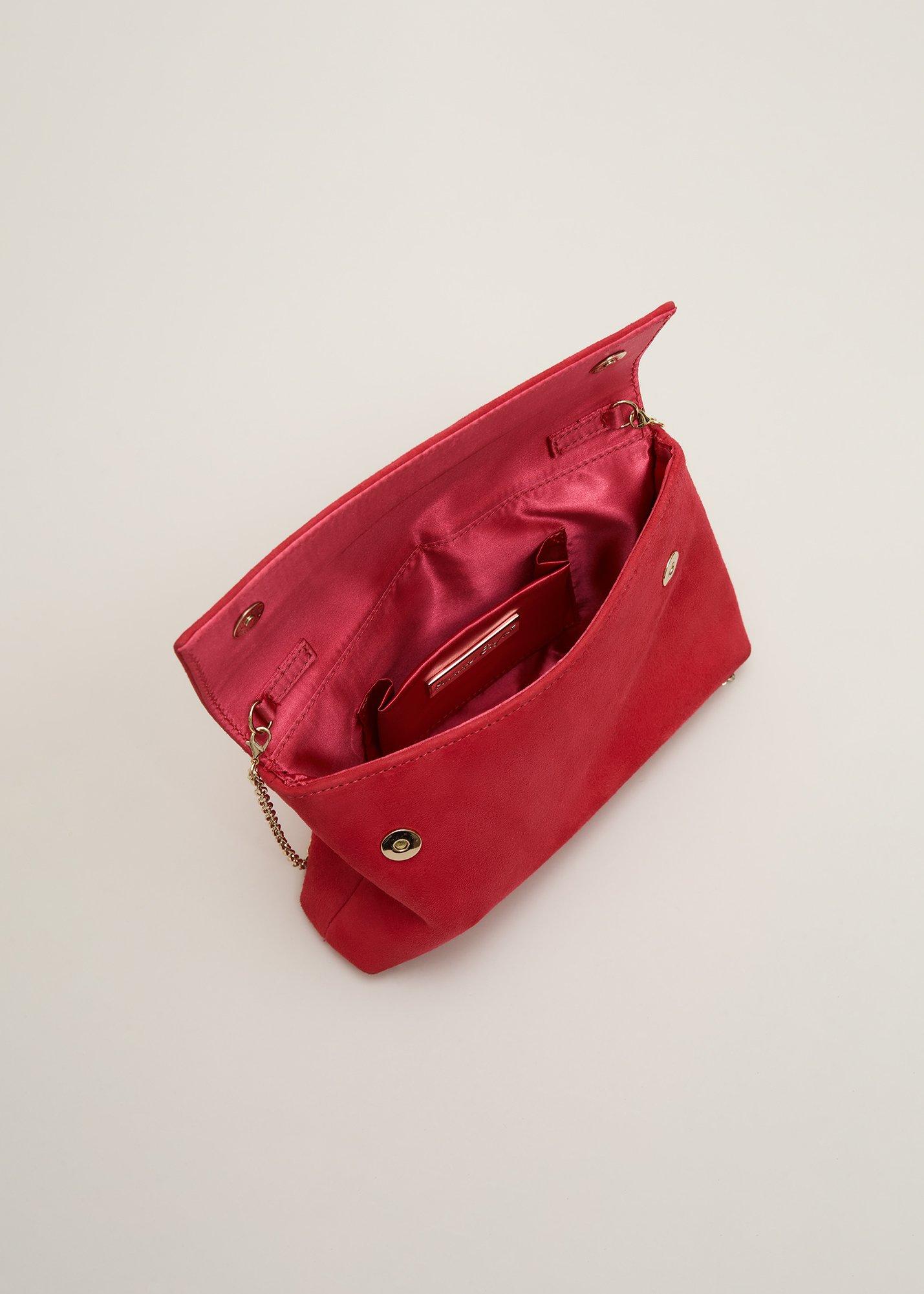 ${product-id}-Suede Clutch Bag-Coral-${view-type}
