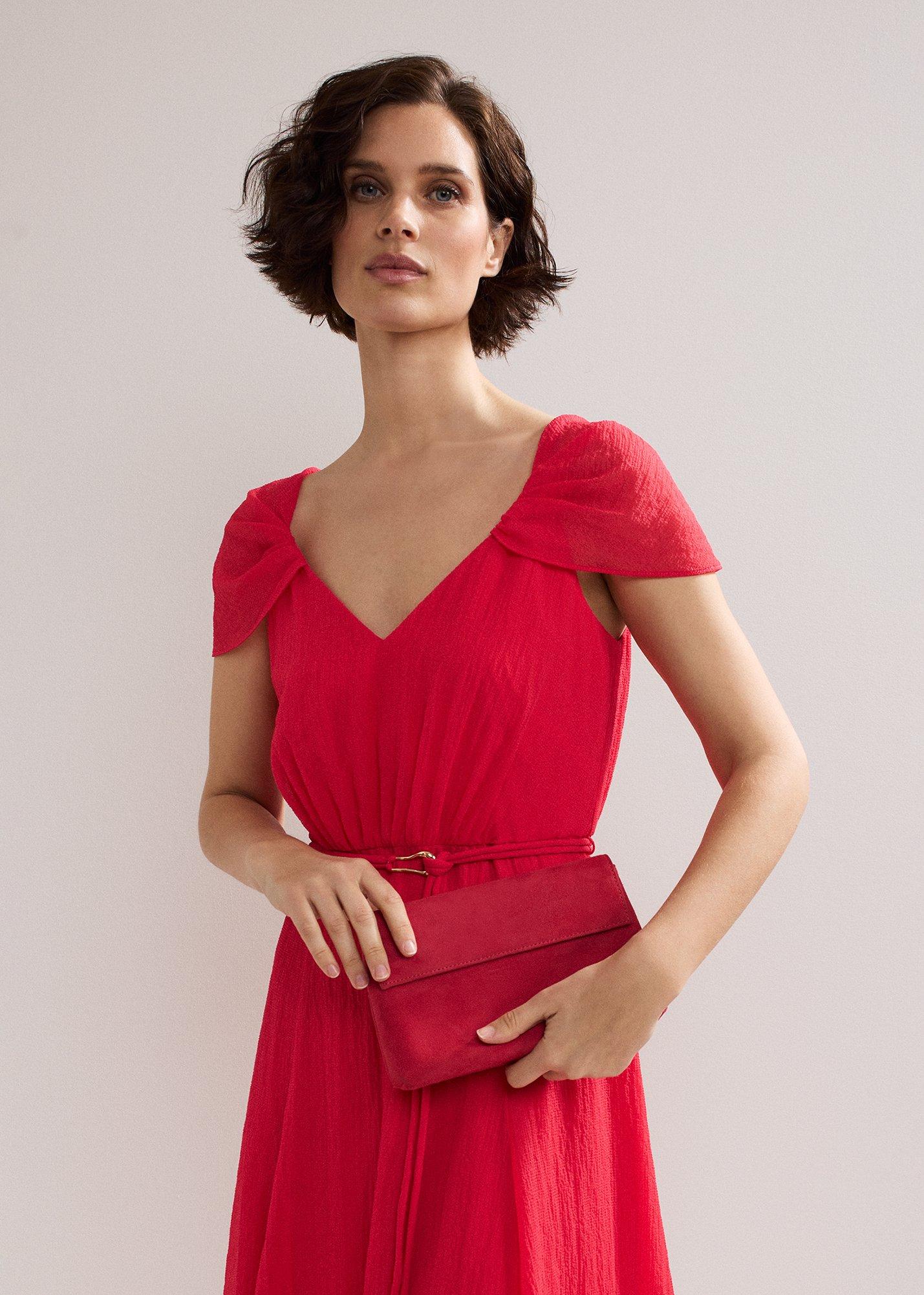 ${product-id}-Suede Clutch Bag-Coral-${view-type}
