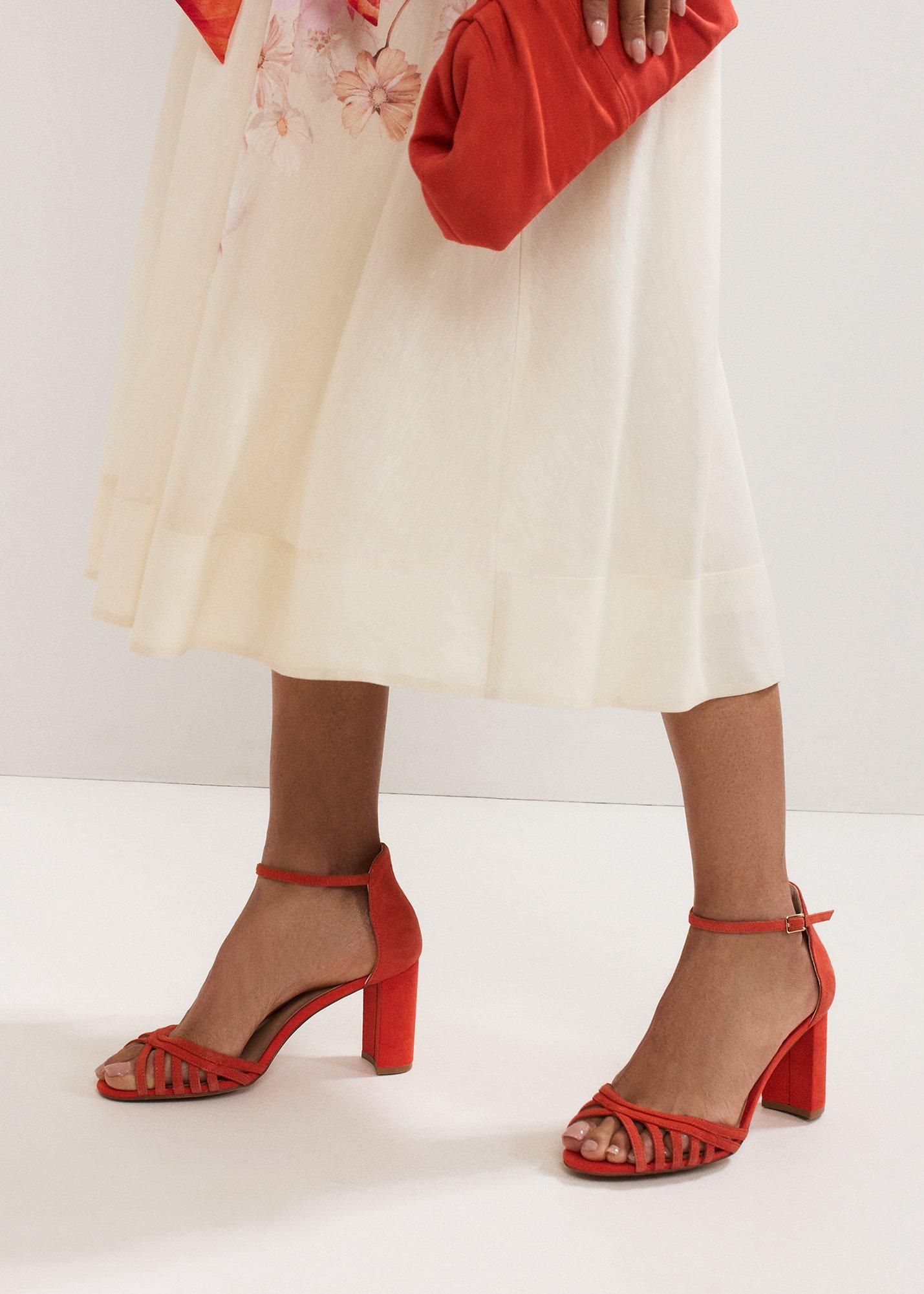 ${product-id}-Block Heel Sandals-Orange-${view-type}