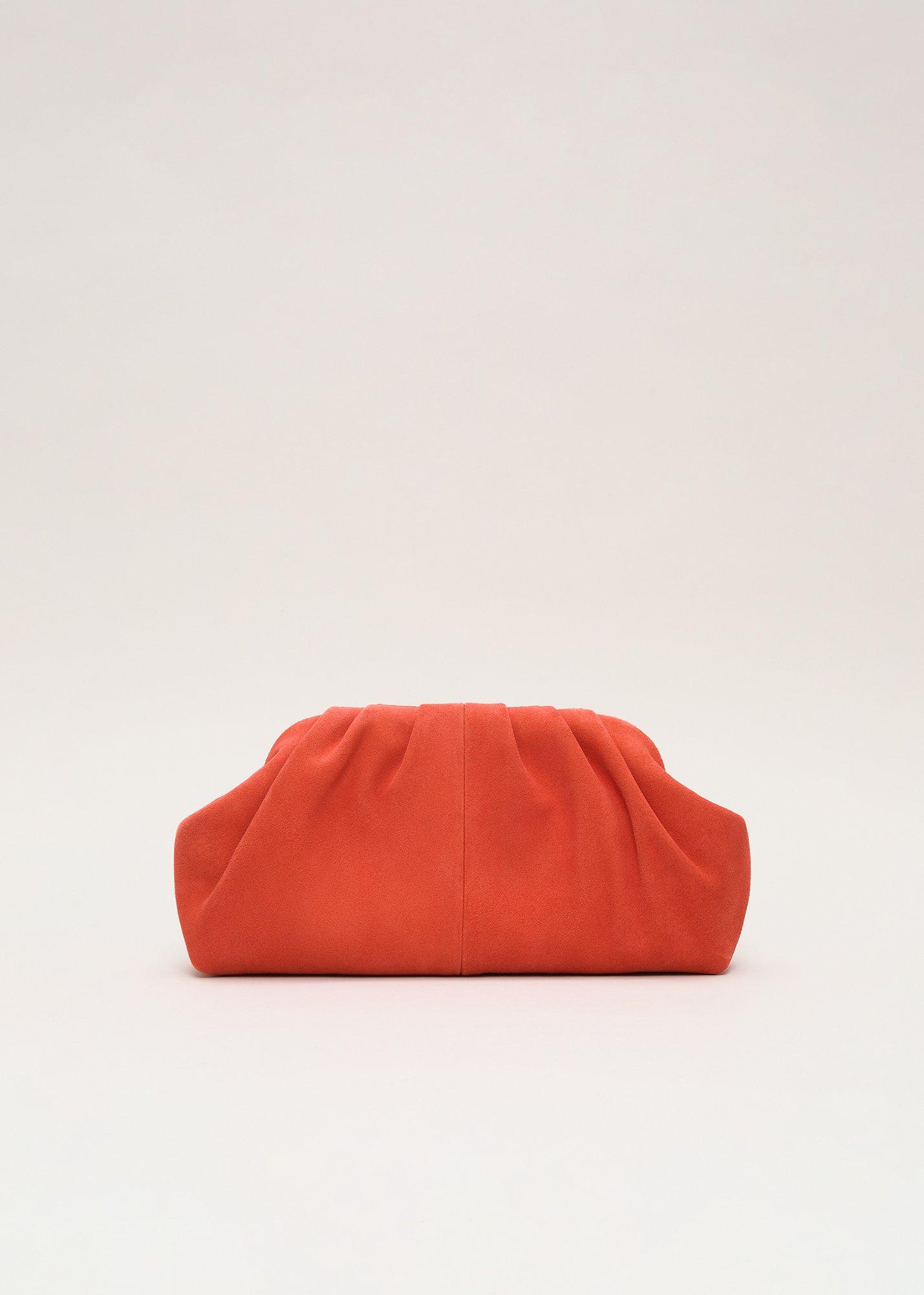 Suede Clutch Bag
