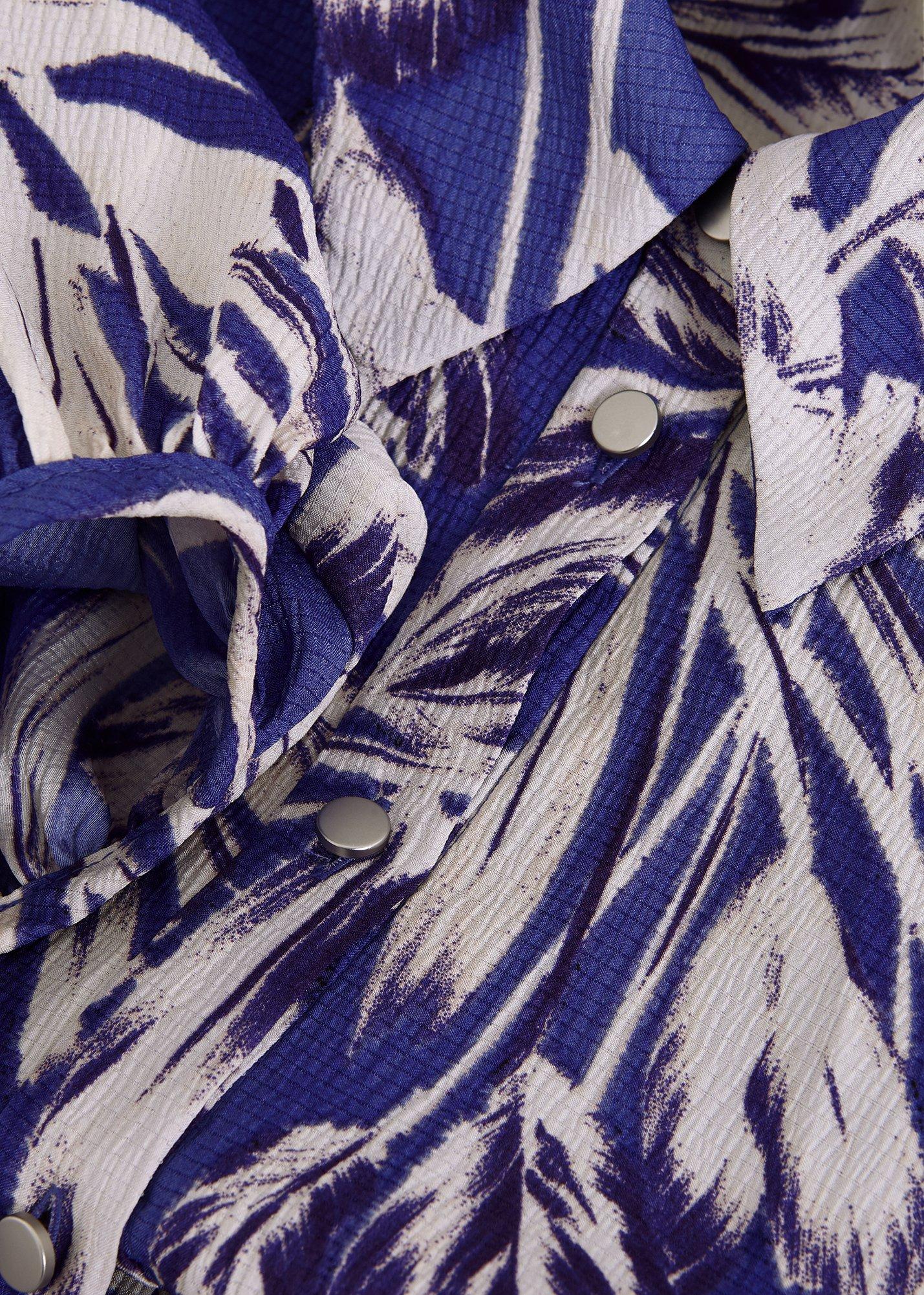 Petite Coralie Print Shirt Midaxi Dress