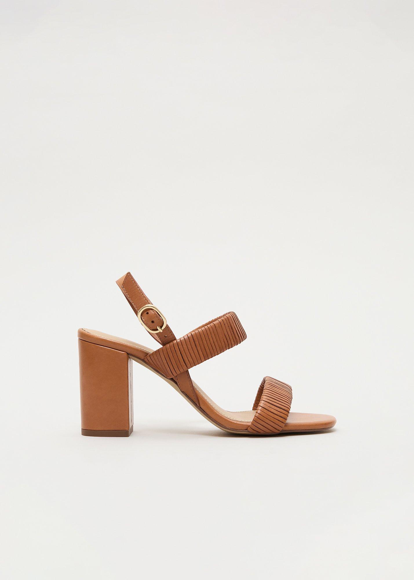Leather Block Sandal