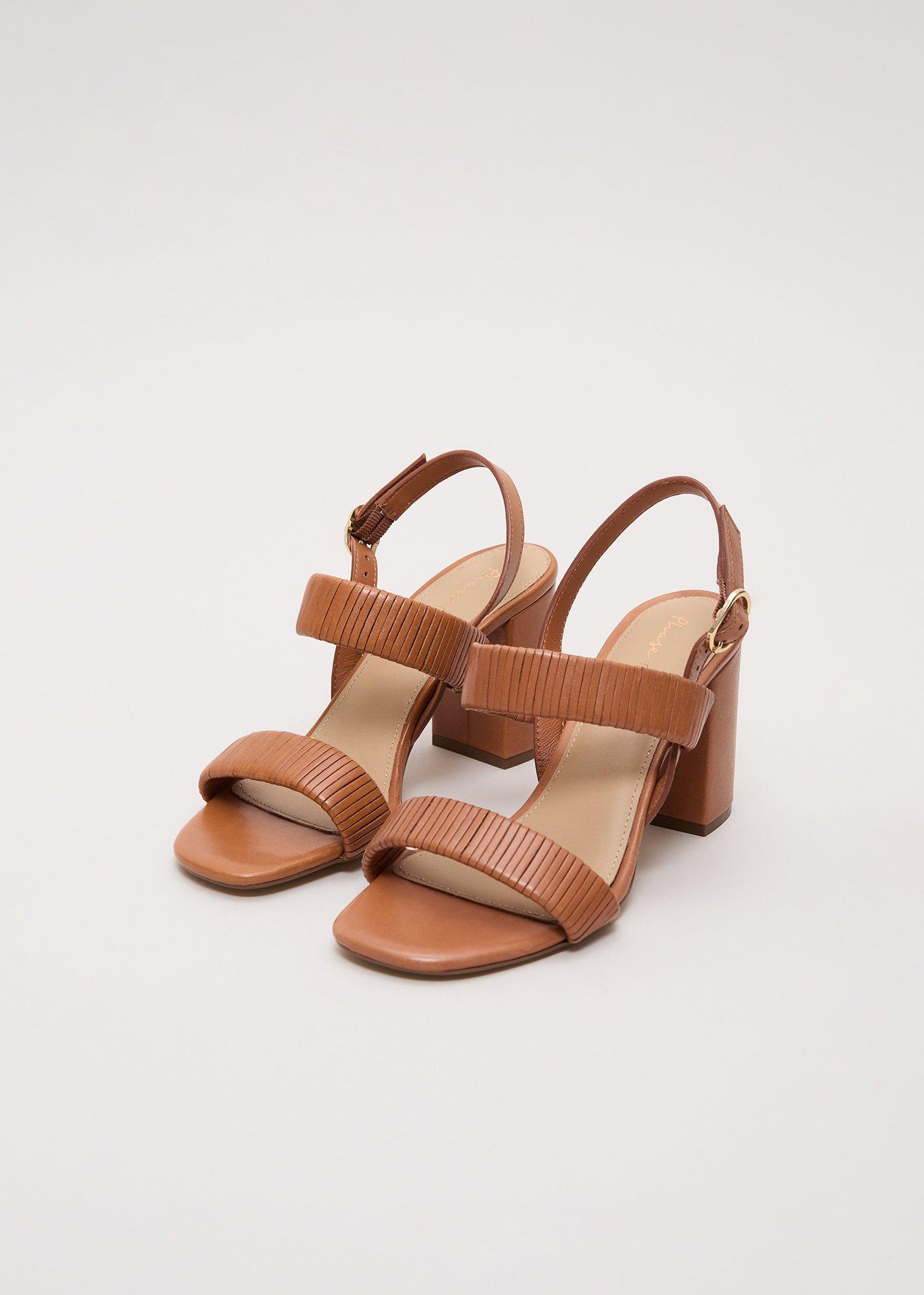 Leather Block Sandal