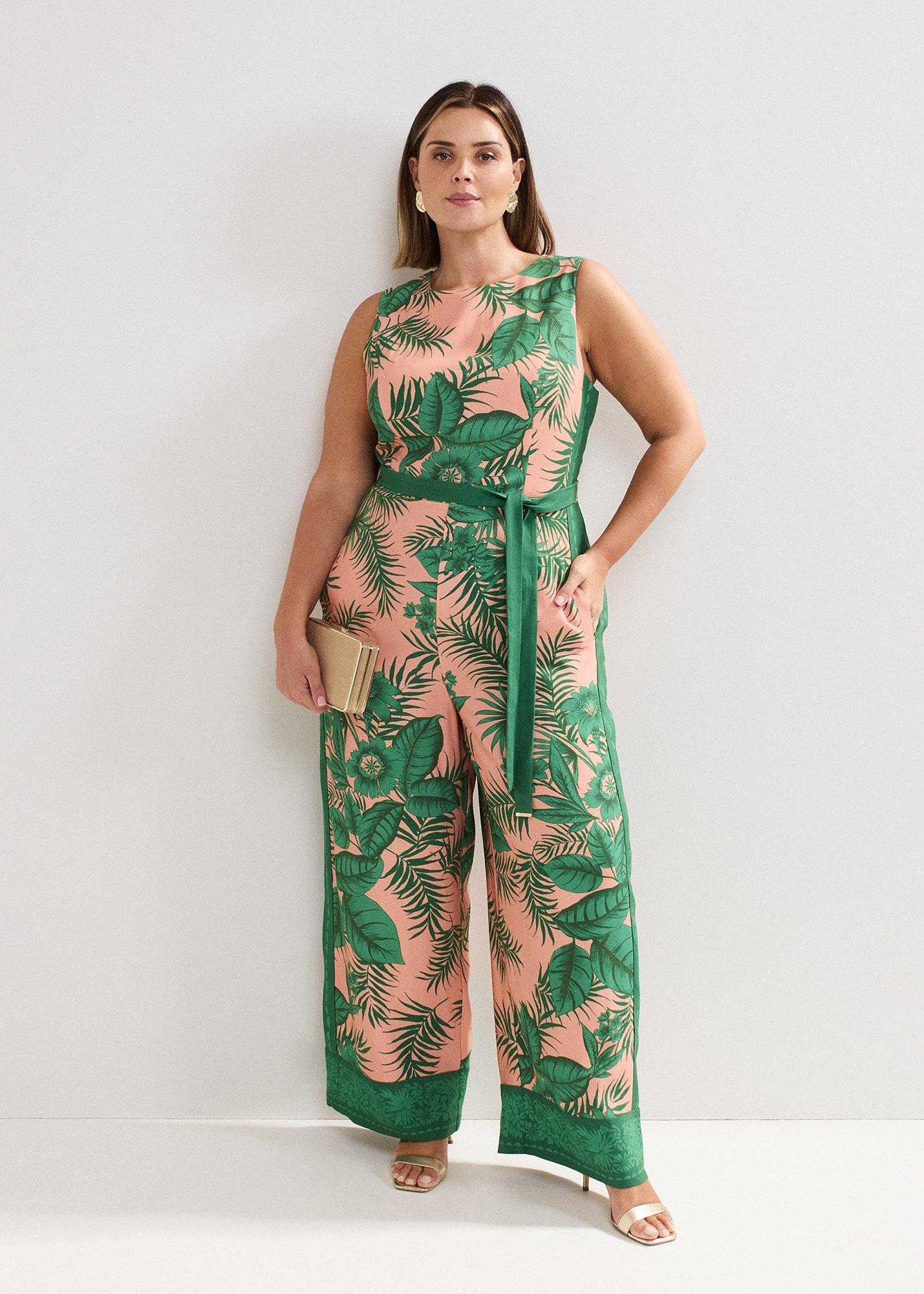 Cyra Palm Jumpsuit