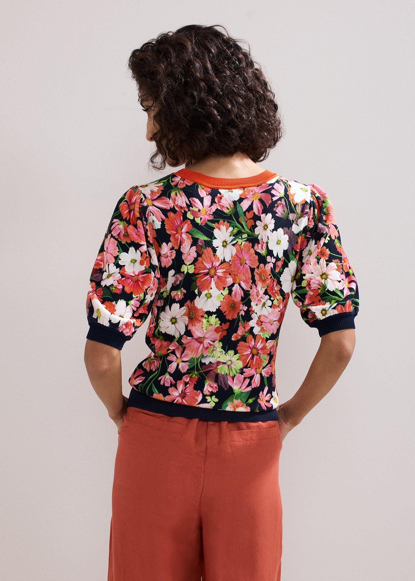Mel Printed Knit Top