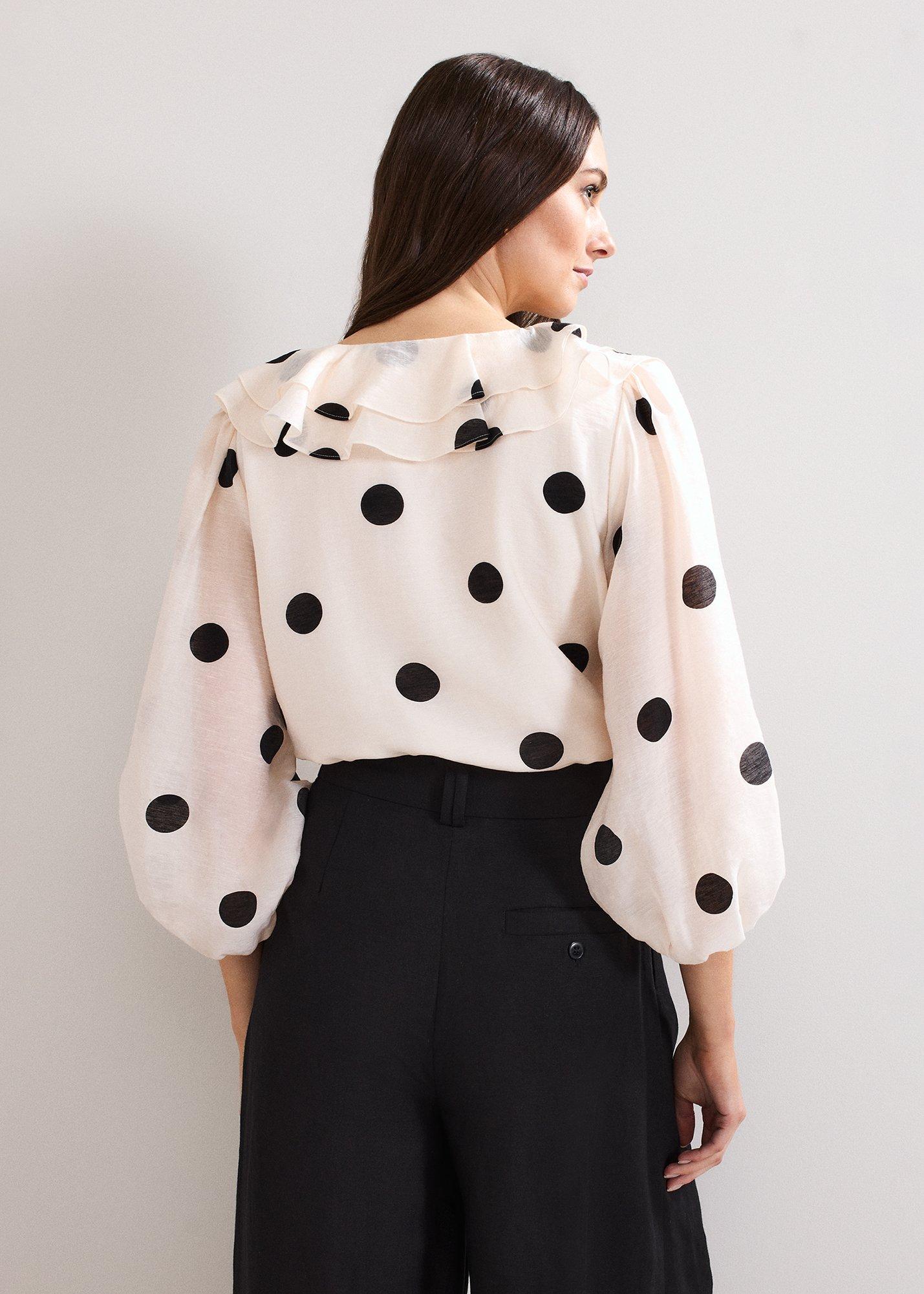 Jaqlyn Spot Blouse