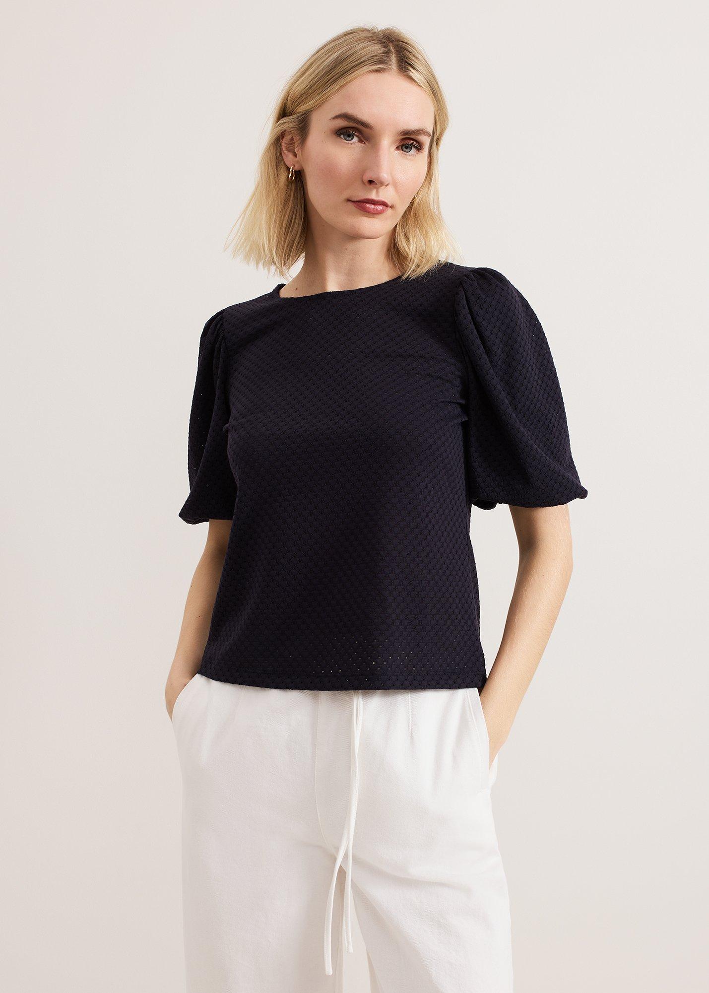 Lani Broderie Texture Top
